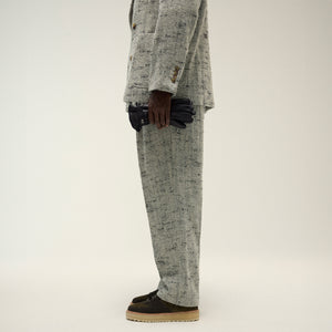 &Kin Tweed Kylan Pleated Trouser - Fin