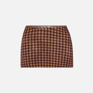 Miaou Elektra Skirt - Warped Plaid