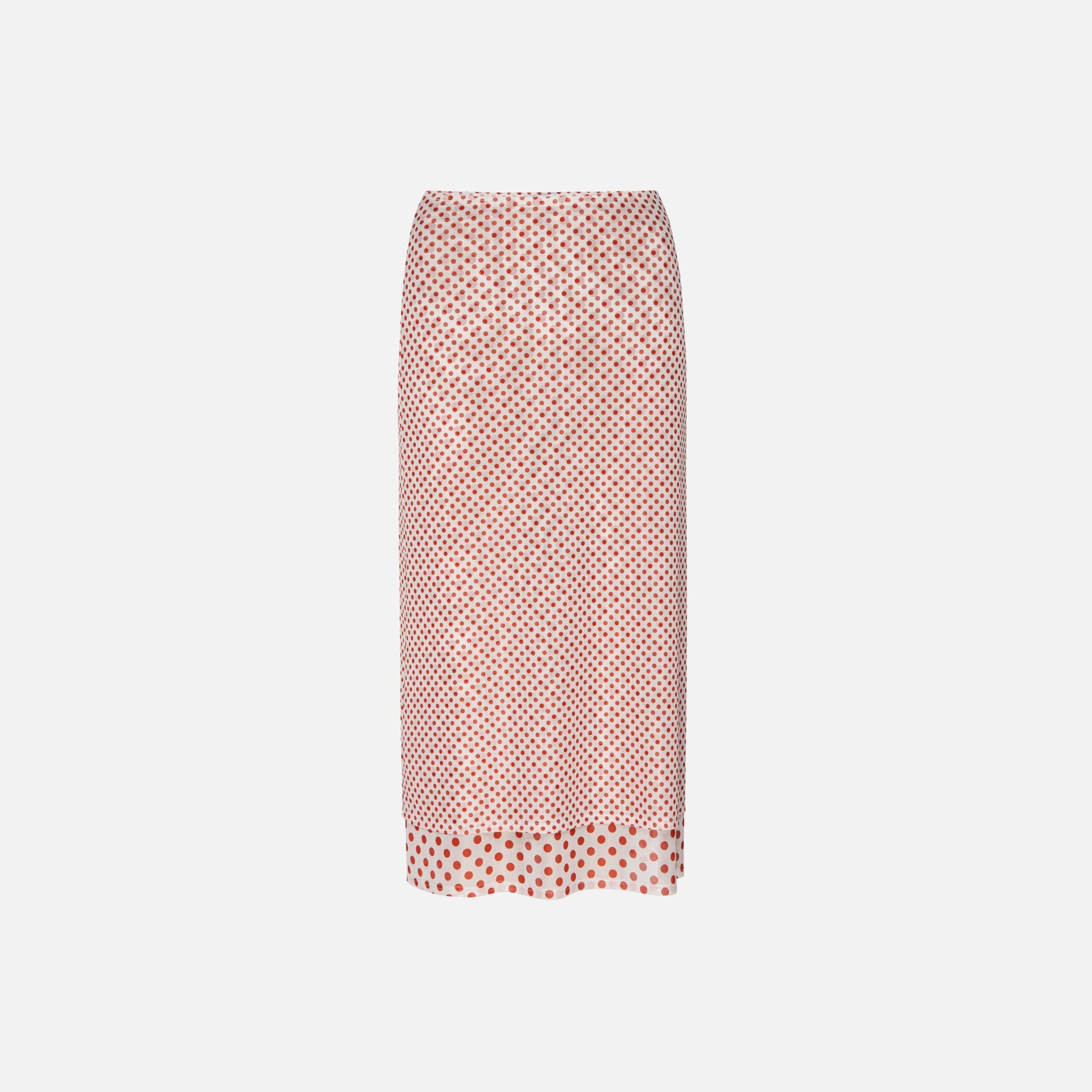 Miaou Maria Polka Dot Skirt - White