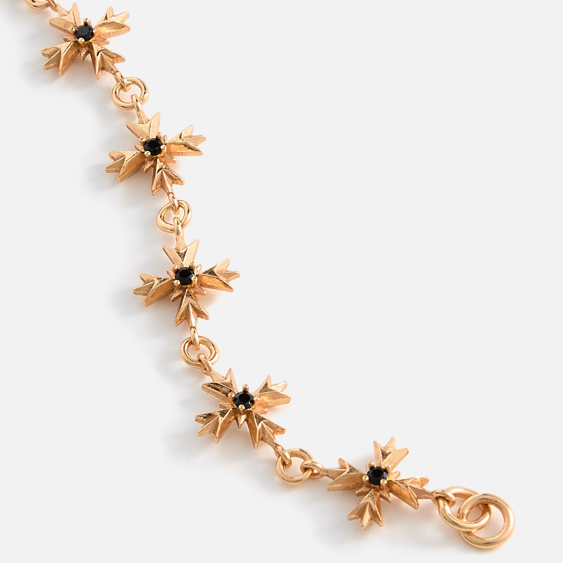 Emanuele Bicocchi Gold Black Zirconia Crest Bracelet - Gold