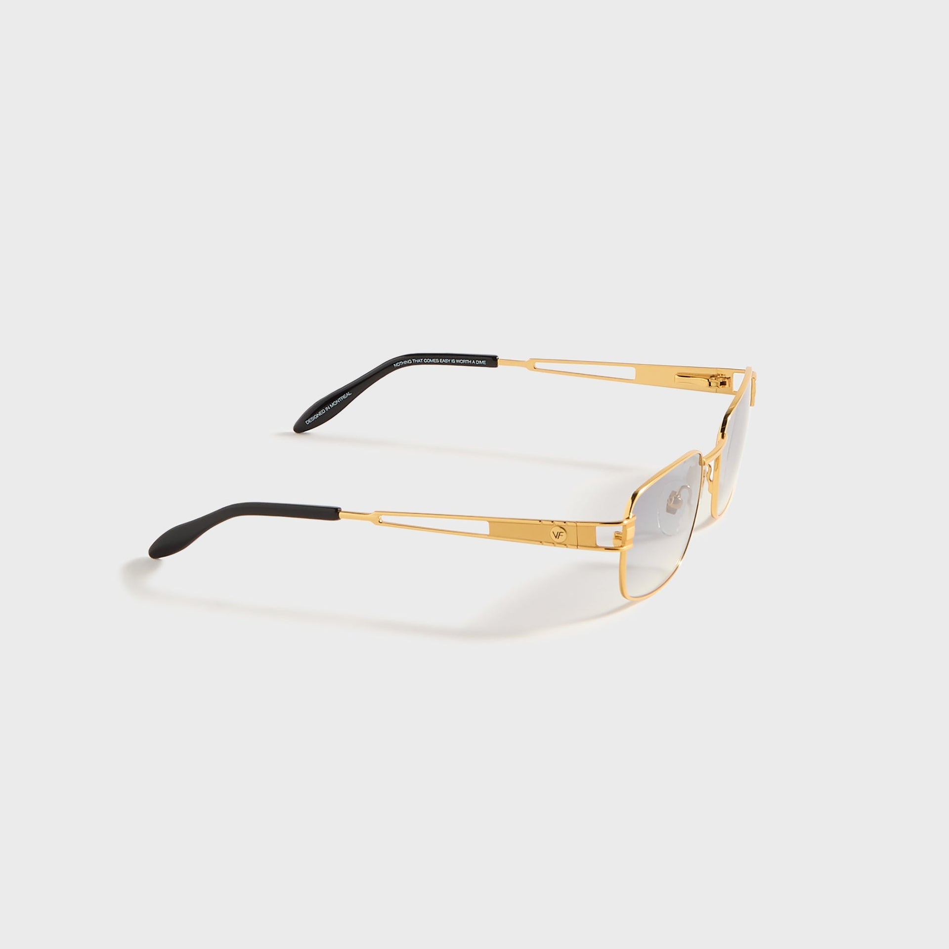 Vintage Frames Dime 24KT - Yellow Gold / Charcoal Gradient