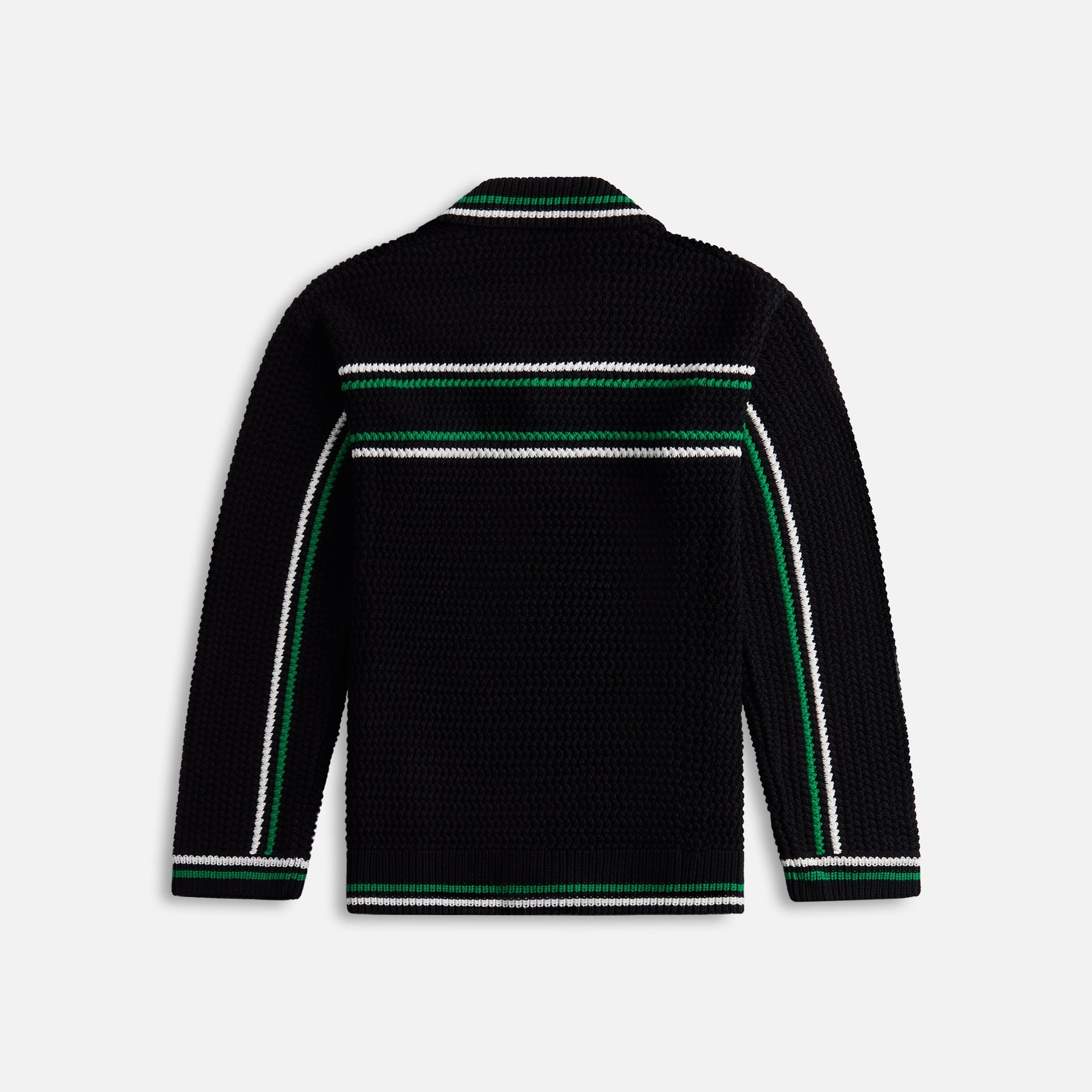 Casablanca Crochet Tennis Shacket - Black