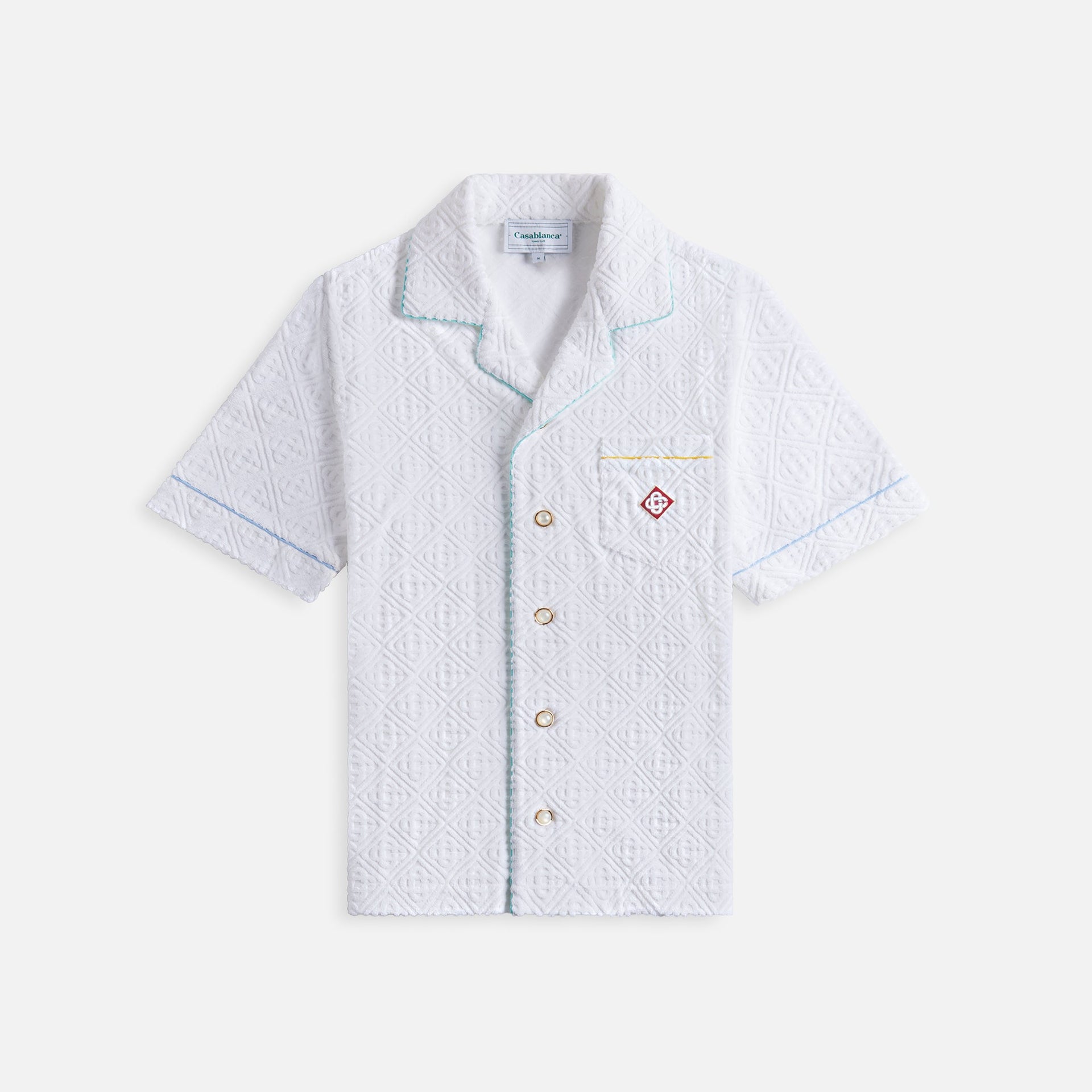 Casablanca Monogram Toweling Shirt - White