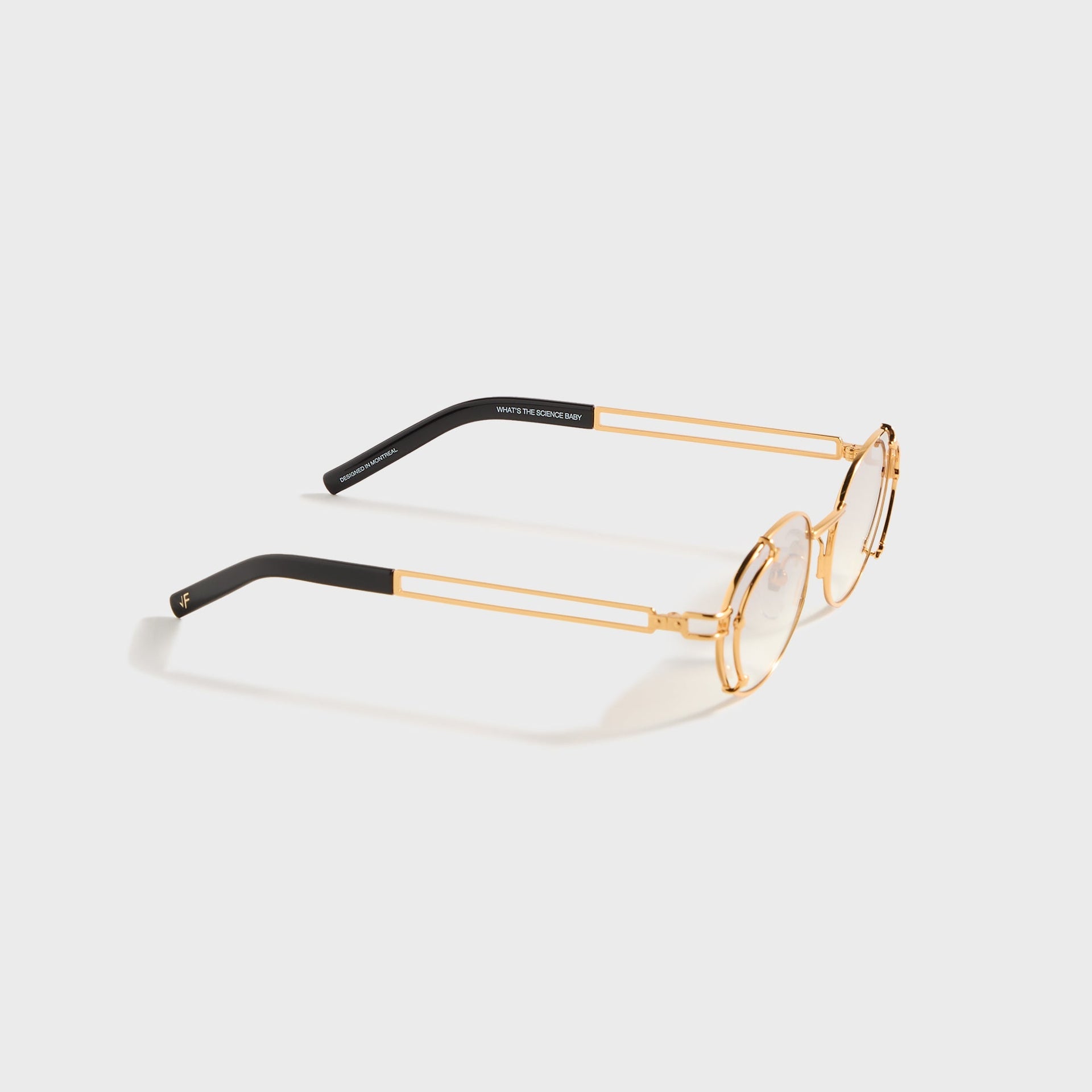 Vintage Frames Knowledge 24KT - Yellow Gold / Brown Smoke Gradient