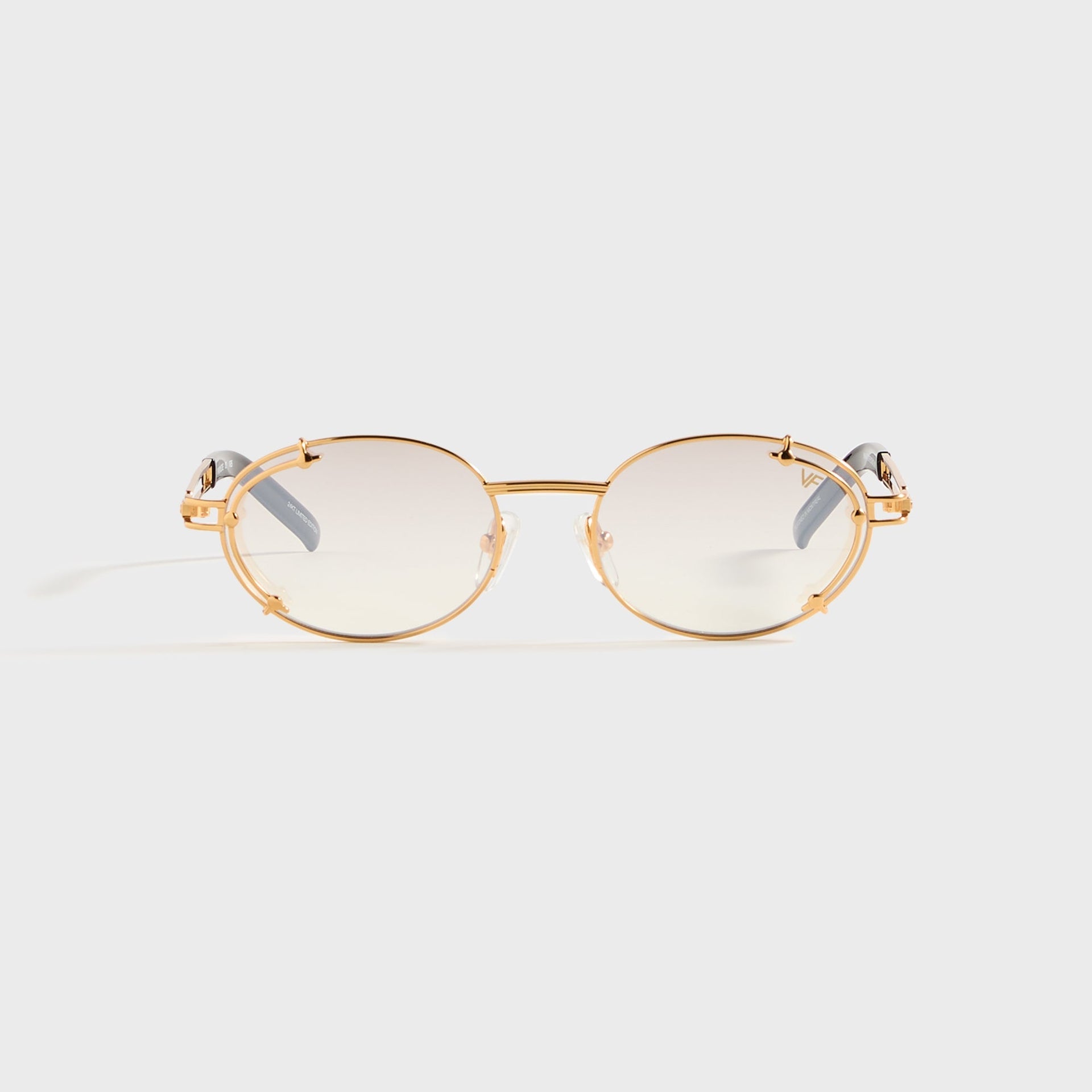 Vintage Frames Knowledge 24KT - Yellow Gold / Brown Smoke Gradient
