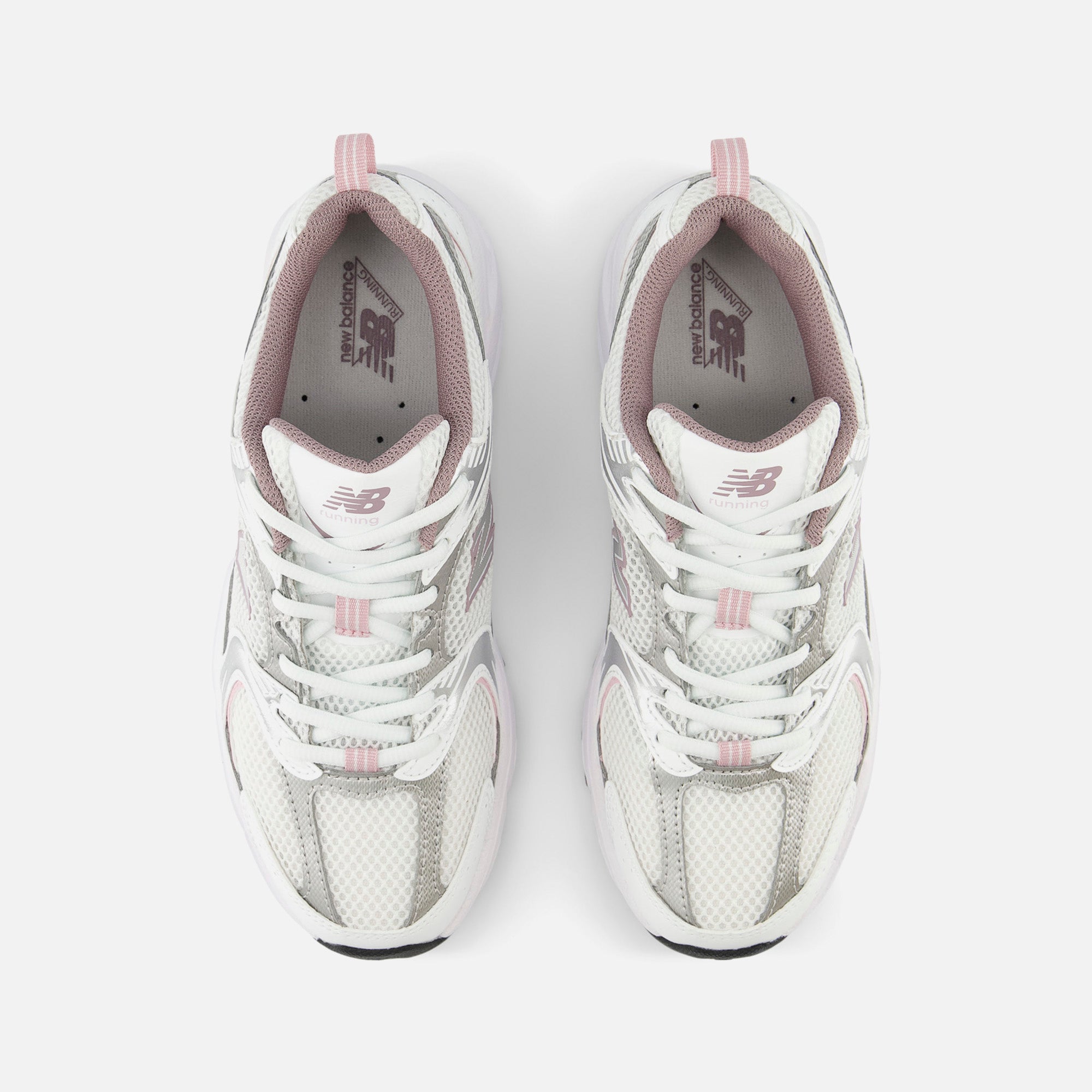 New Balance 530 - White / Silver Metallic / Ice Wine / Mid Century