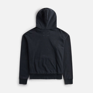 Maison Margiela Sweatshirt Hoodie Organic Cotton Fleece - Washed Black