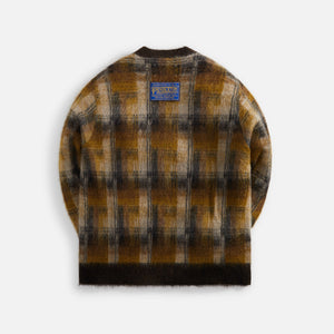 Maison Margiela Brown Check Cardigan - Walnut / Mustard