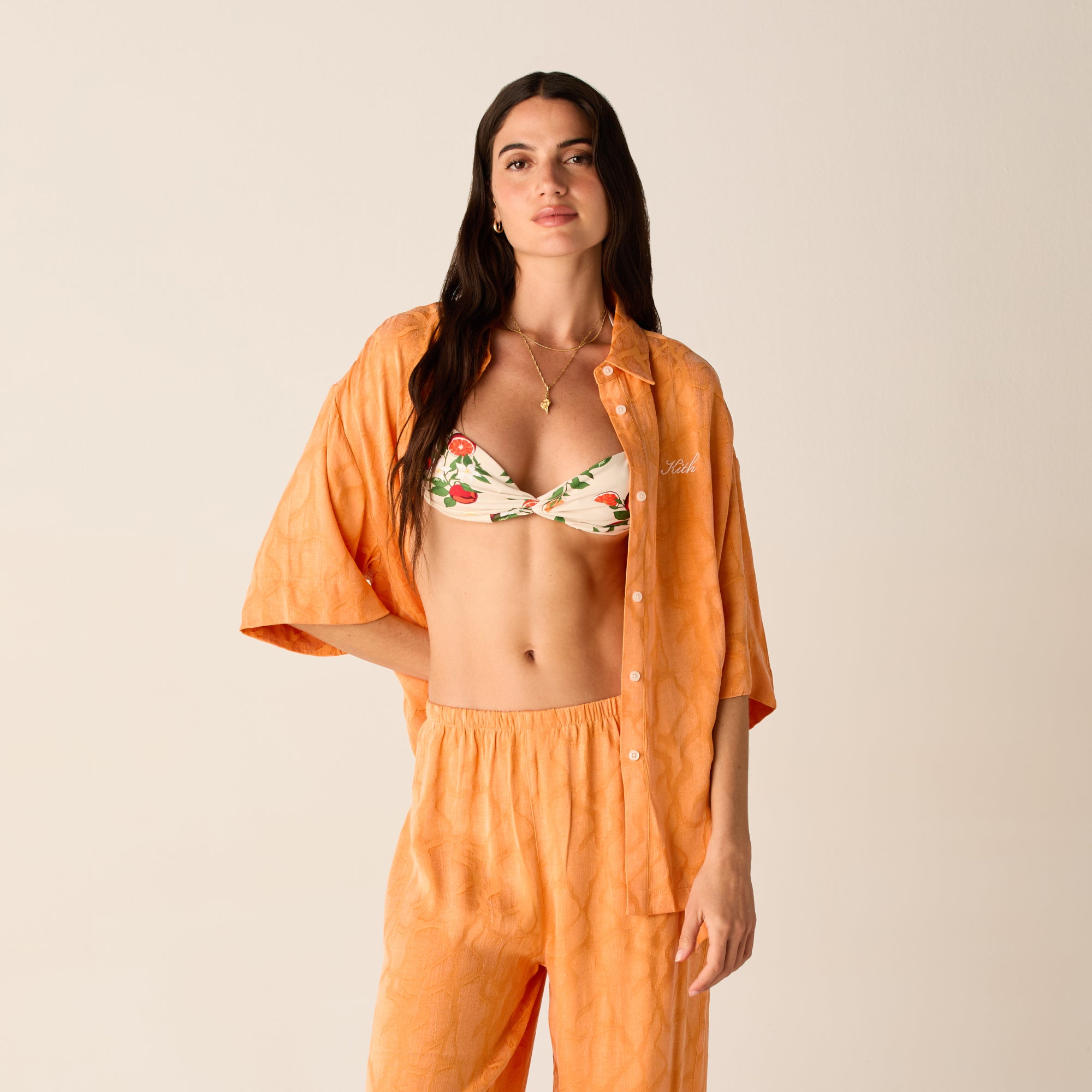 Kith for the New York Knicks Ball Nylon Wide Leg Pant