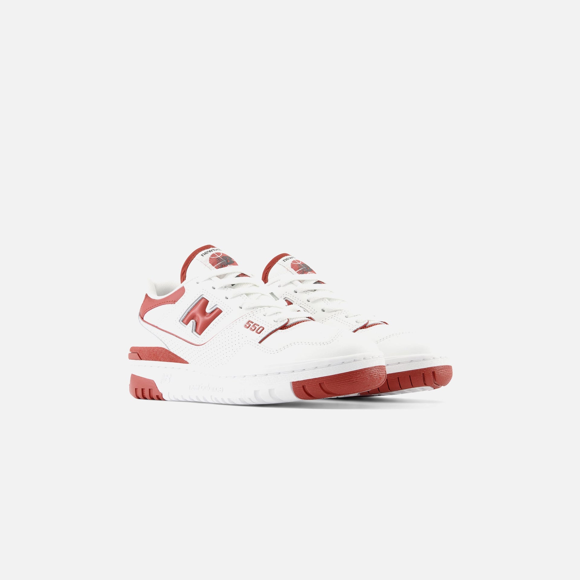 New Balance WMNS 550 - White / Brick Red