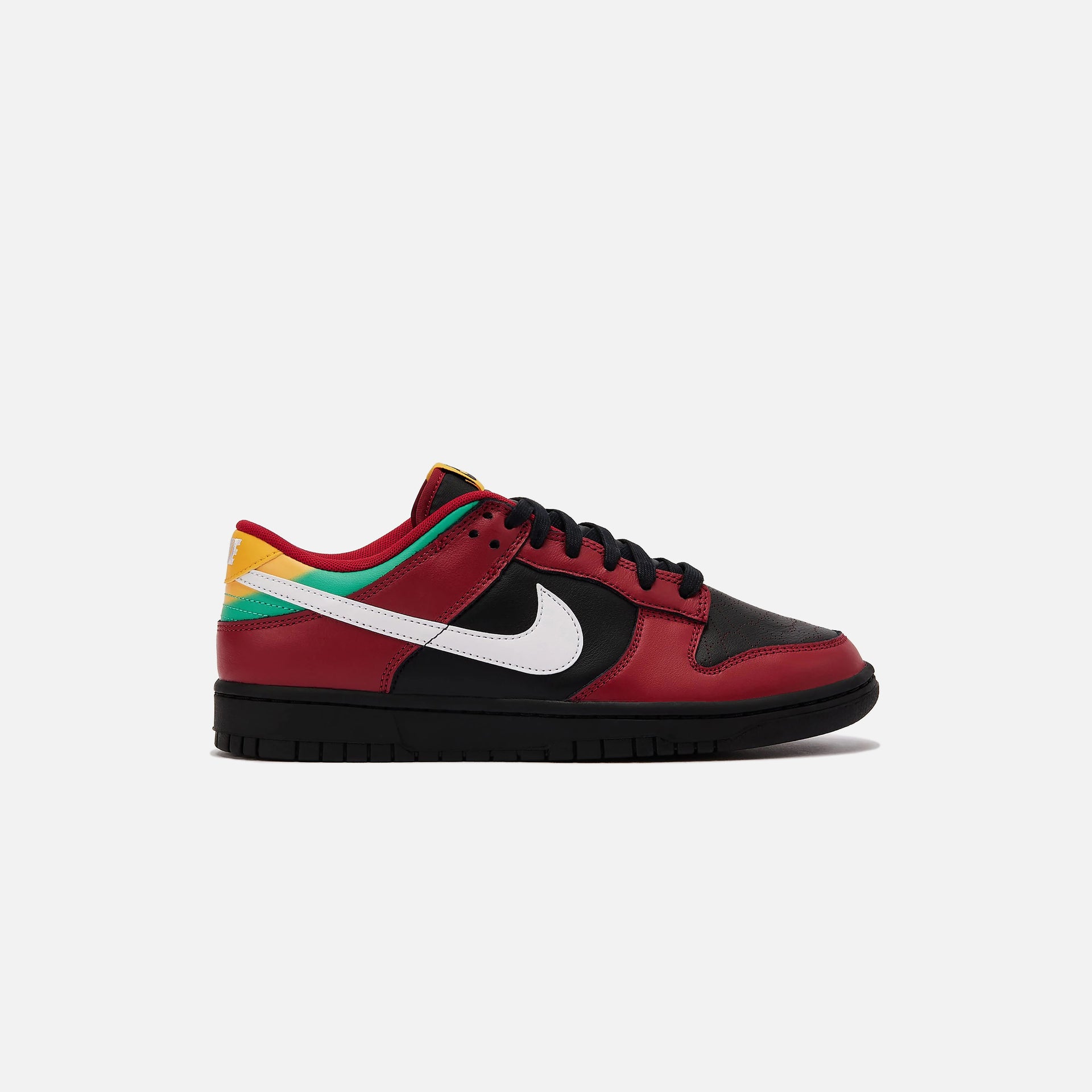 Nike Dunk Low Retro LTD - Black / White / Gym Red / University Gold / Atomic Teal