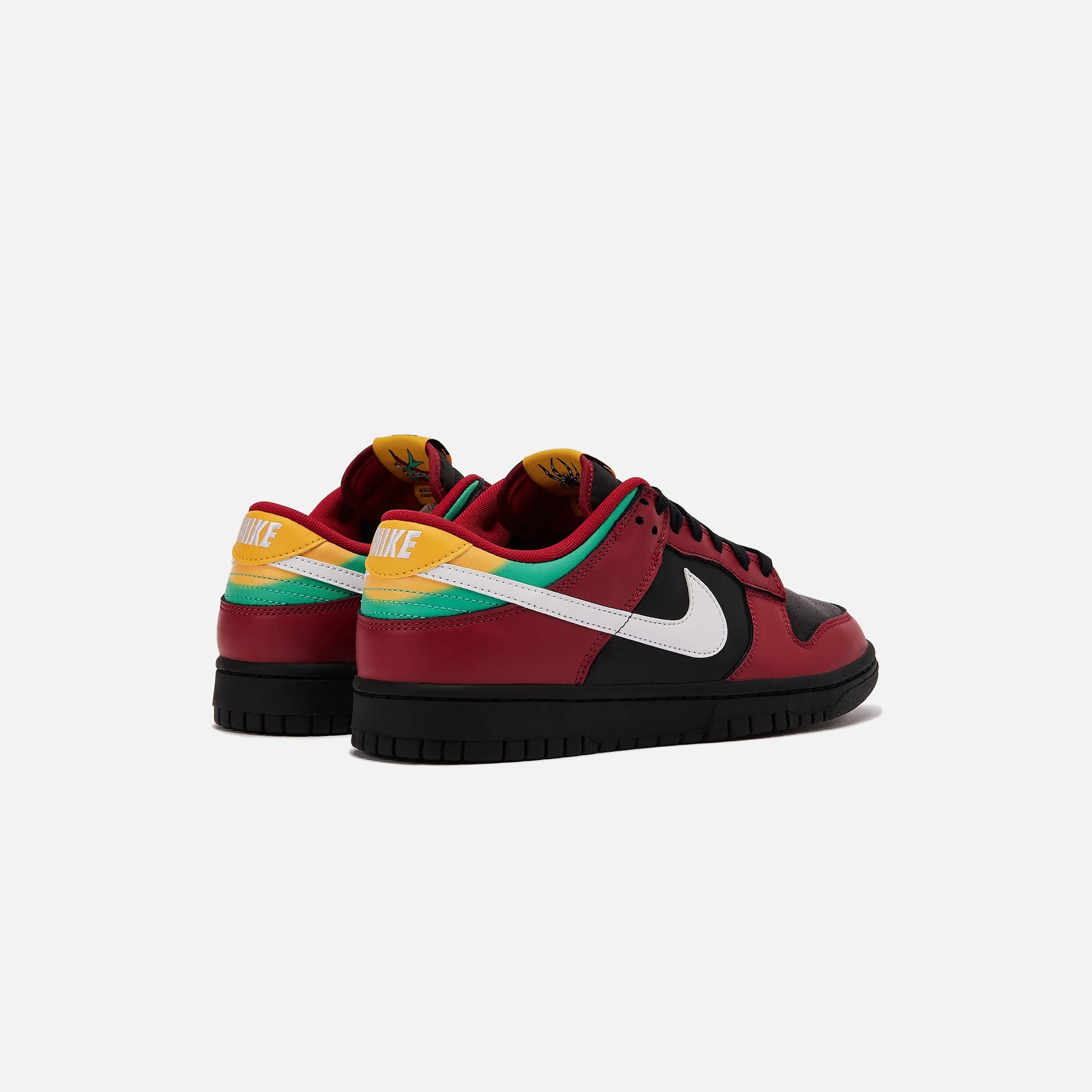 Nike Dunk Low Retro LTD - Black / White / Gym Red / University Gold / Atomic Teal