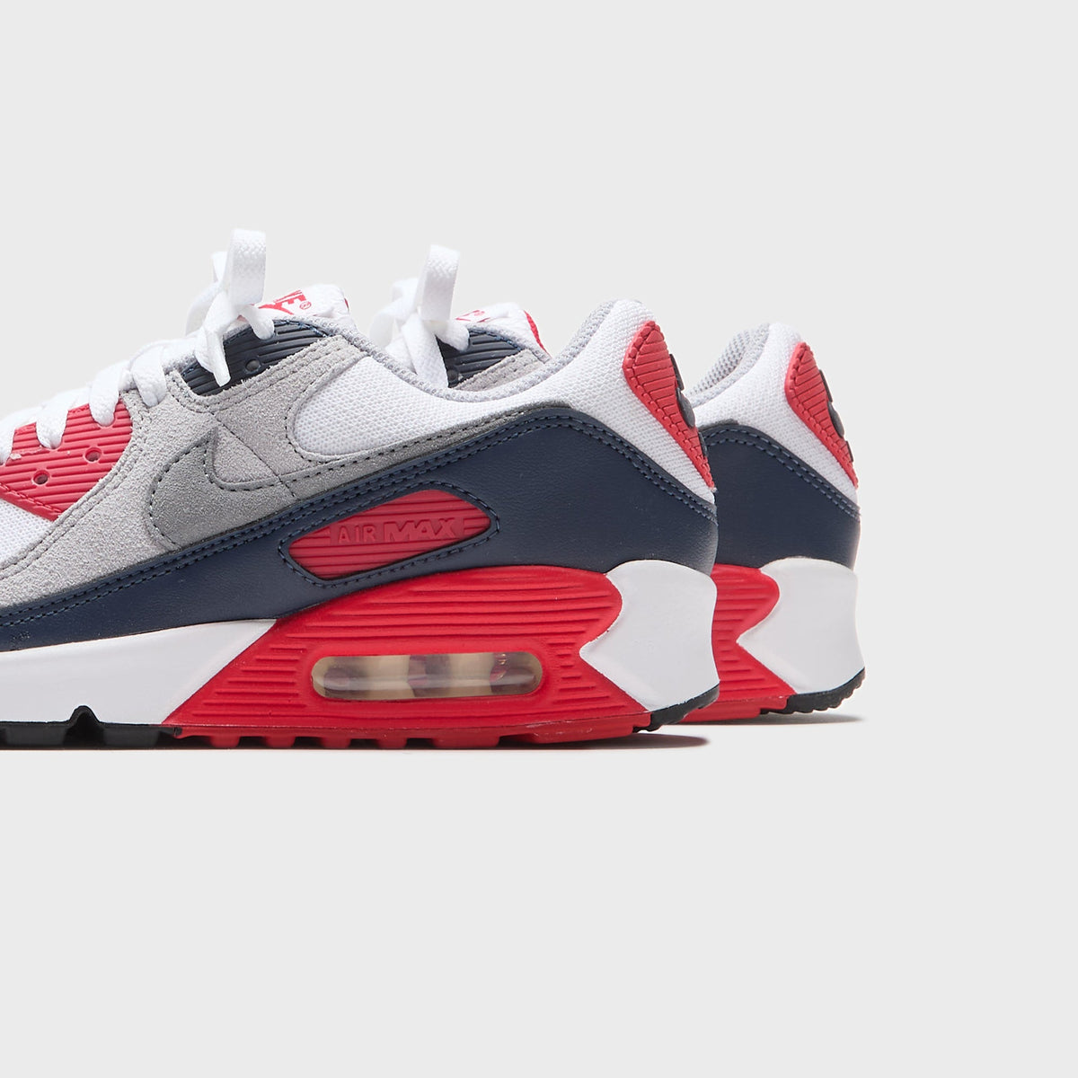Nike Air Max 90 - White / Cool Grey / University Red