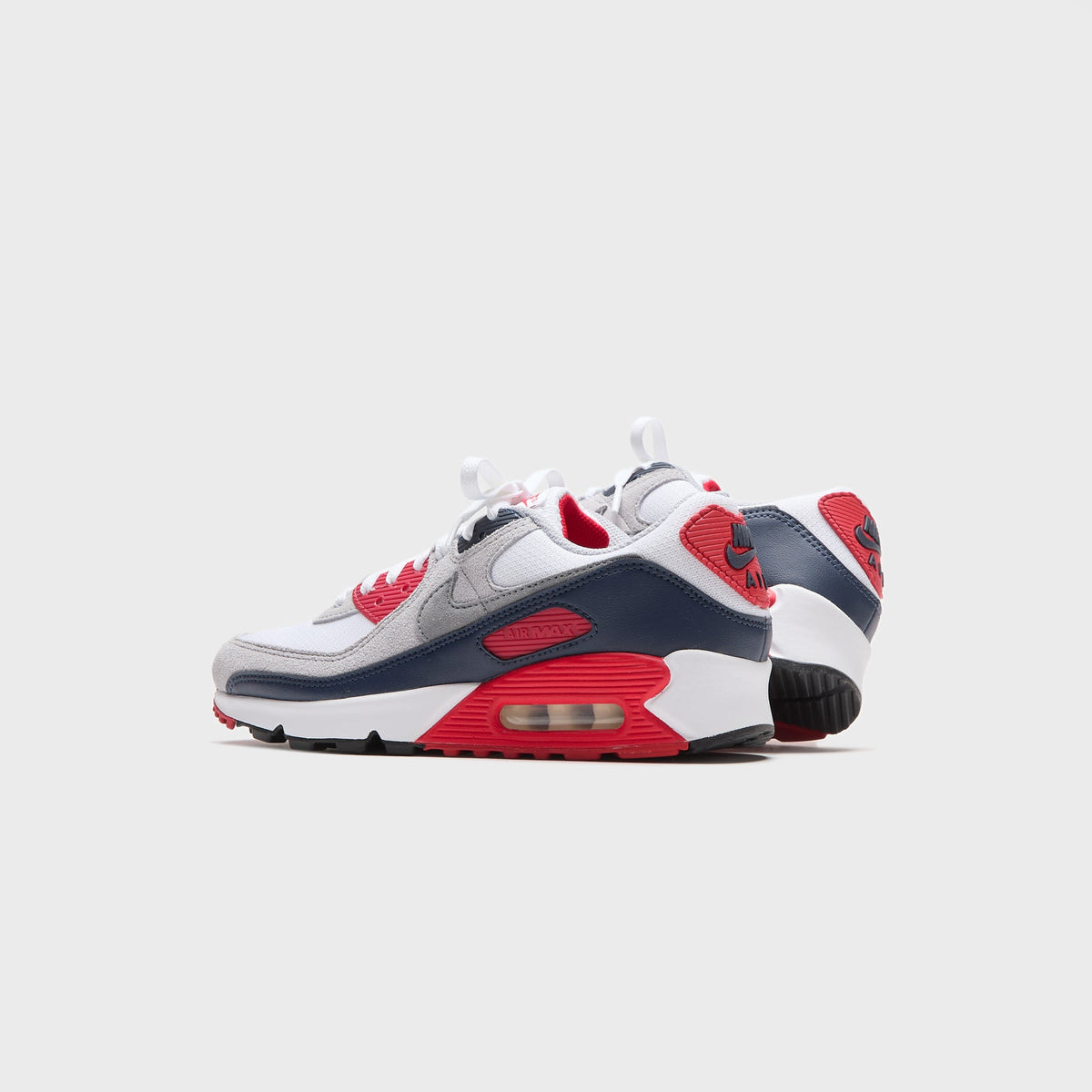 Nike Air Max 90 - White / Cool Grey / University Red