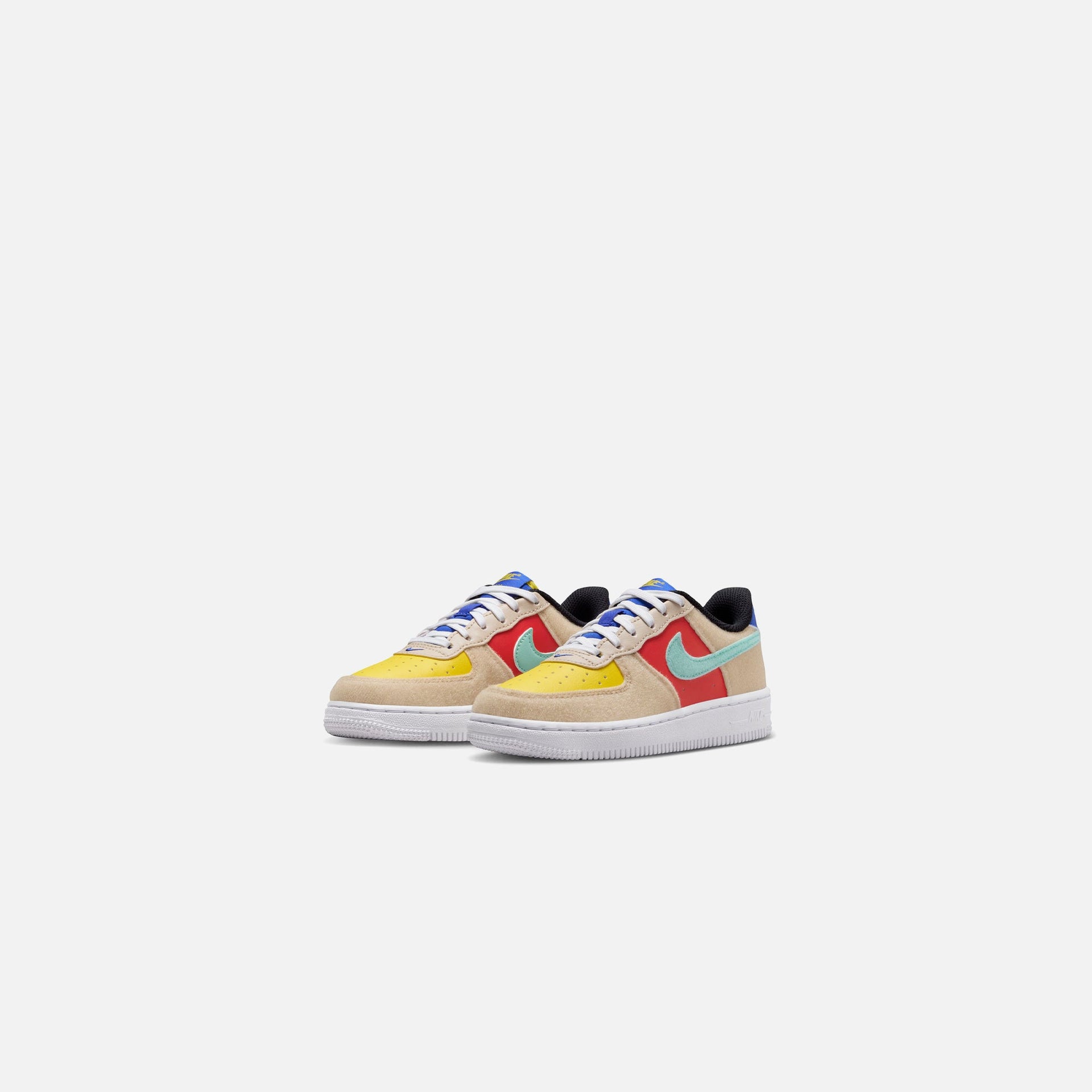 Nike Pre School Air Force 1 Lv8 2 - Sanddrift / Emerald Rise / Track Red