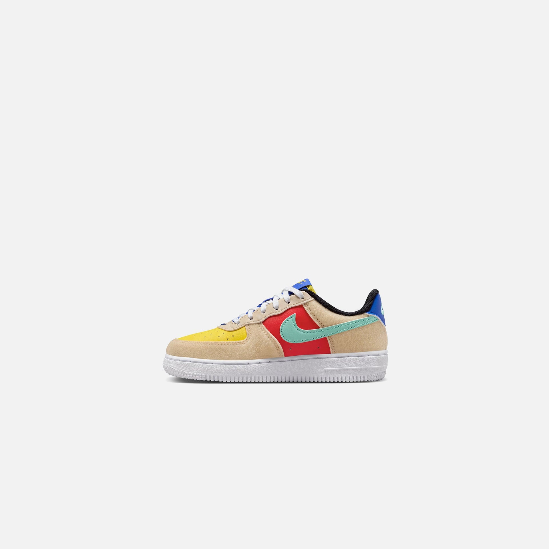 Nike Pre School Air Force 1 Lv8 2 - Sanddrift / Emerald Rise / Track Red