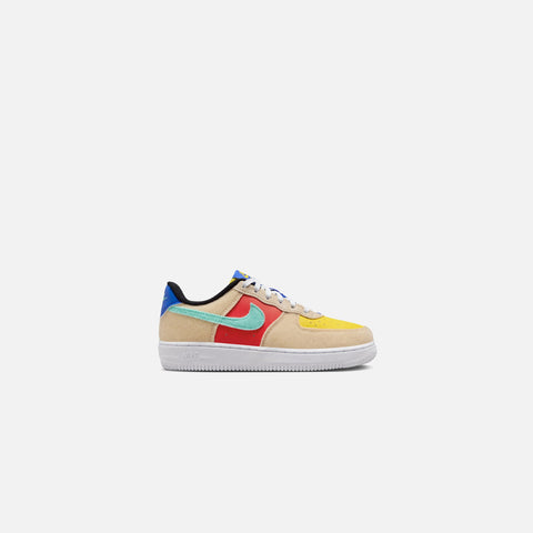 Nike Pre School Air Force 1 Lv8 2 - Sanddrift / Emerald Rise / Track Red
