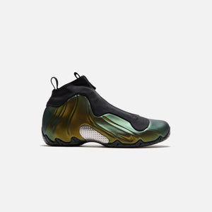 Nike Air Flightposite - Metallic Gold / Black / Metallic Silver / White / Black