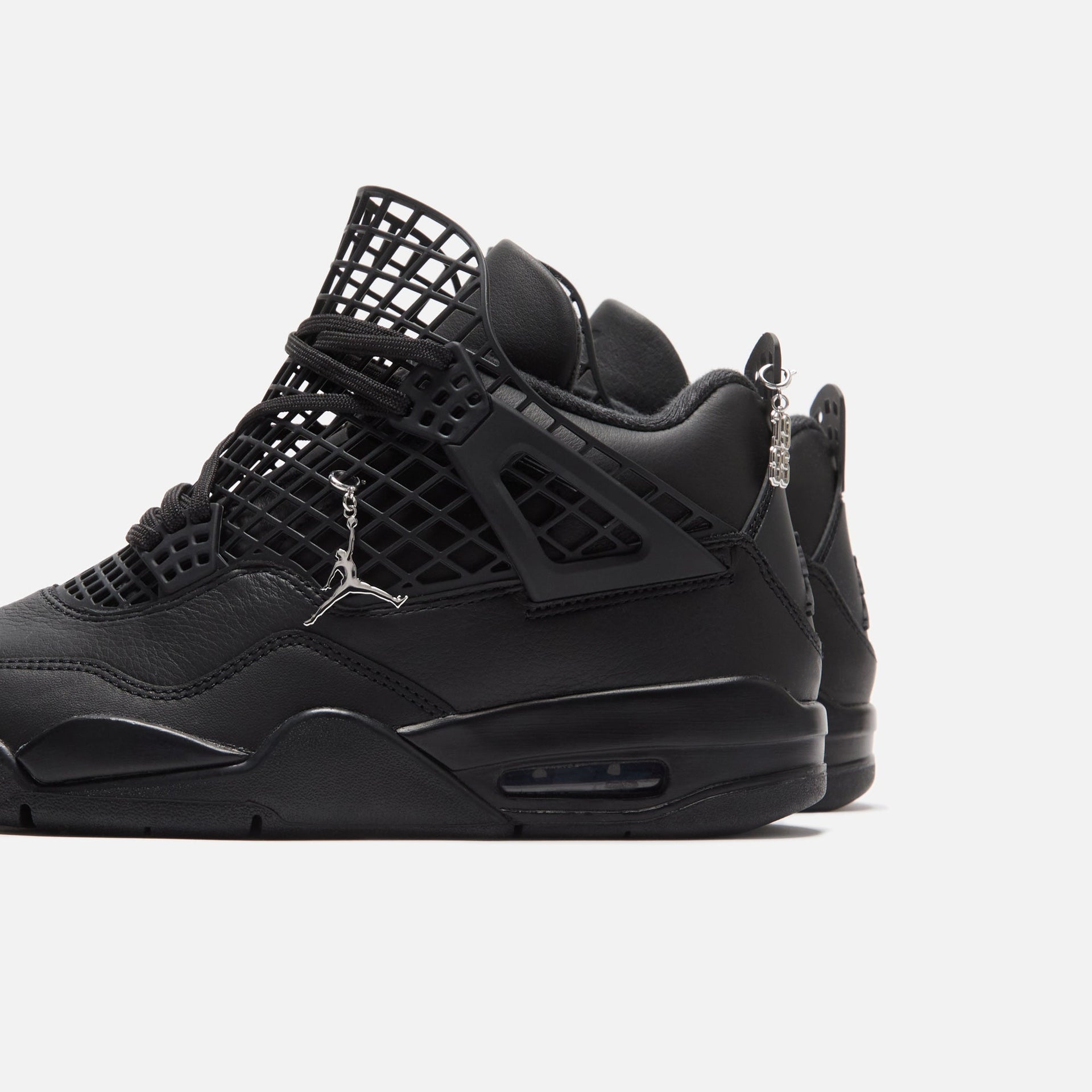 Nike WMNS Air Jordan 4 Net - Black / Metallic Silver