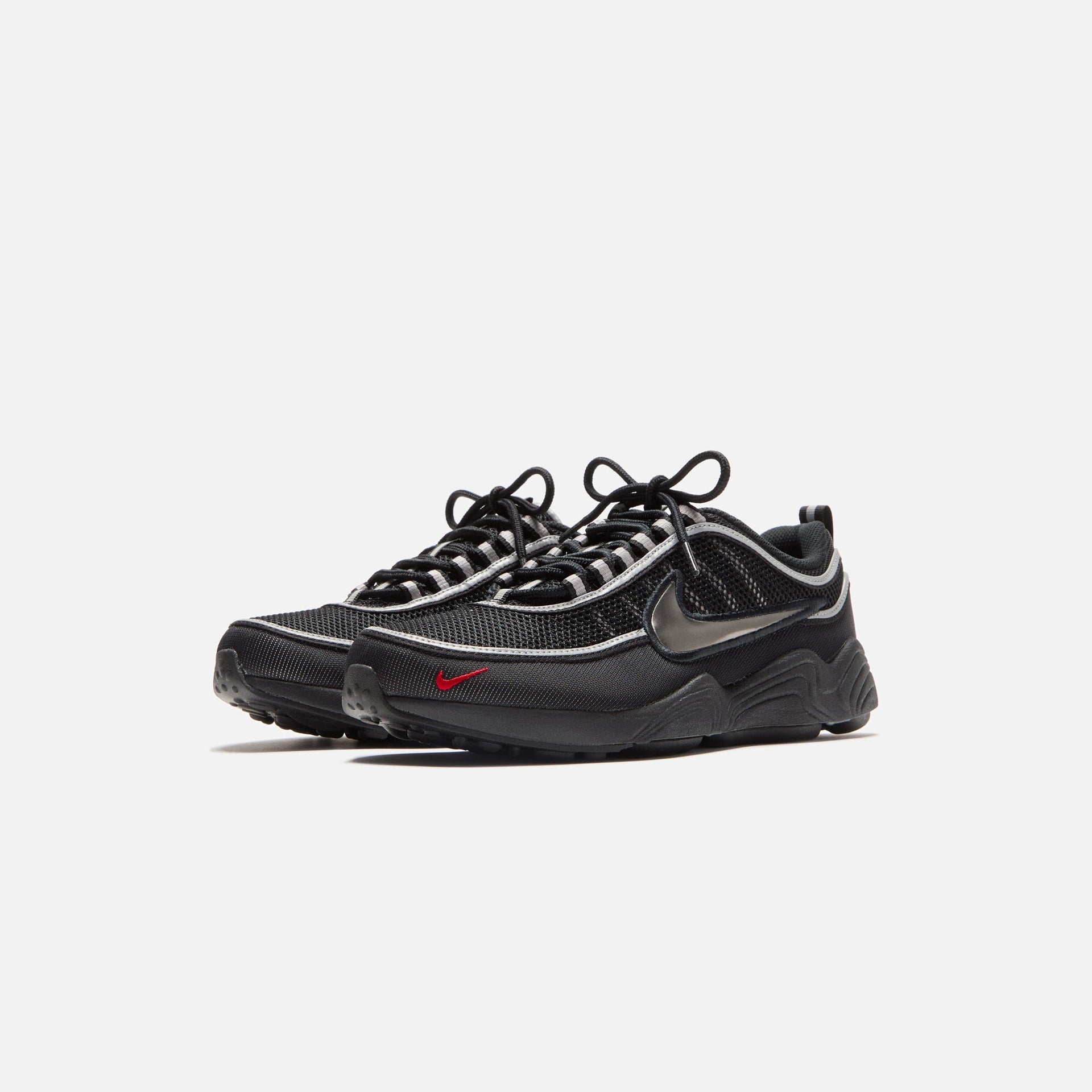 Nike Air Zoom Spiridon SP - Black / Metallic Silver / Sport Red