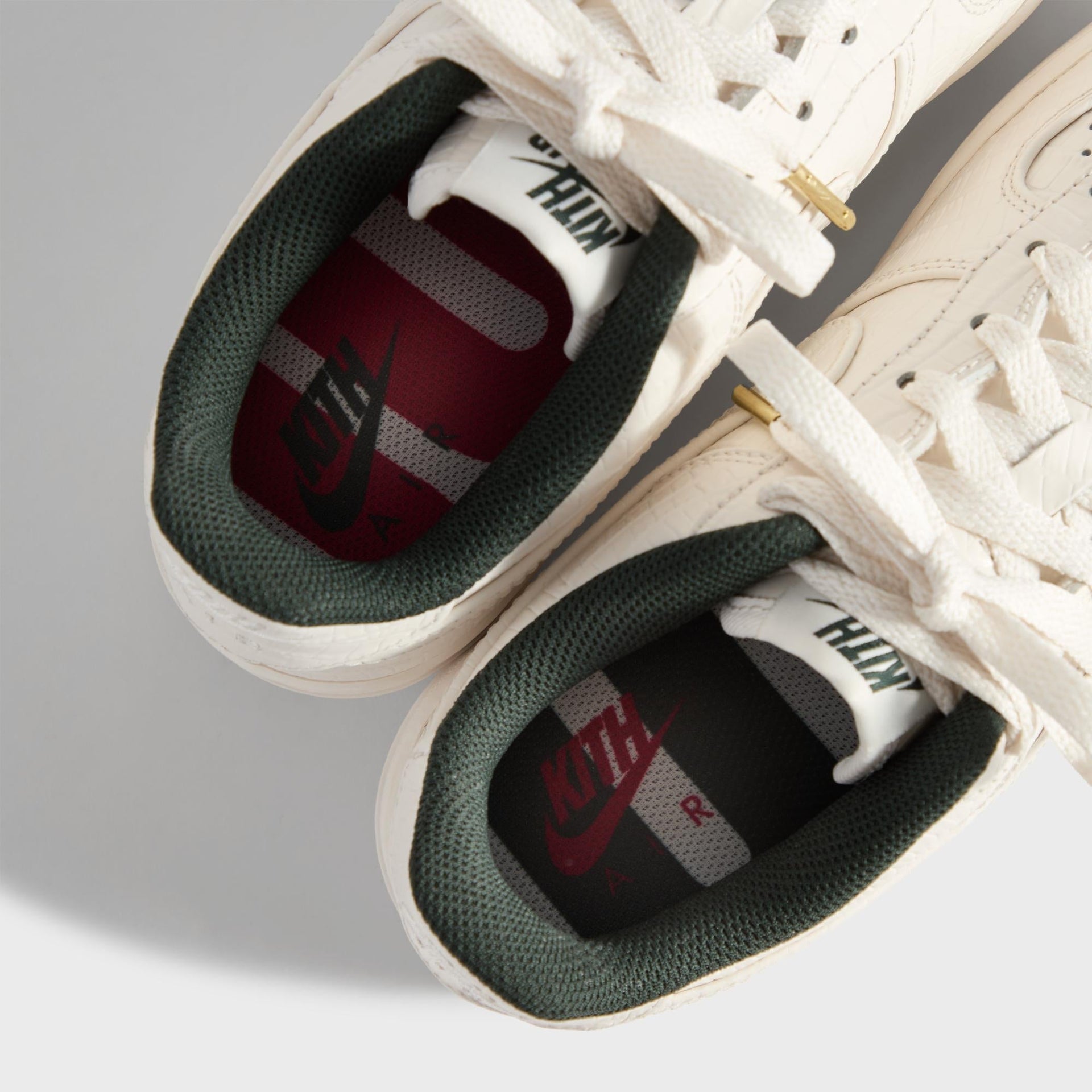 Kith for Nike GS Air Force 1 - Phantom / Black Spruce / Varsity Red - PH