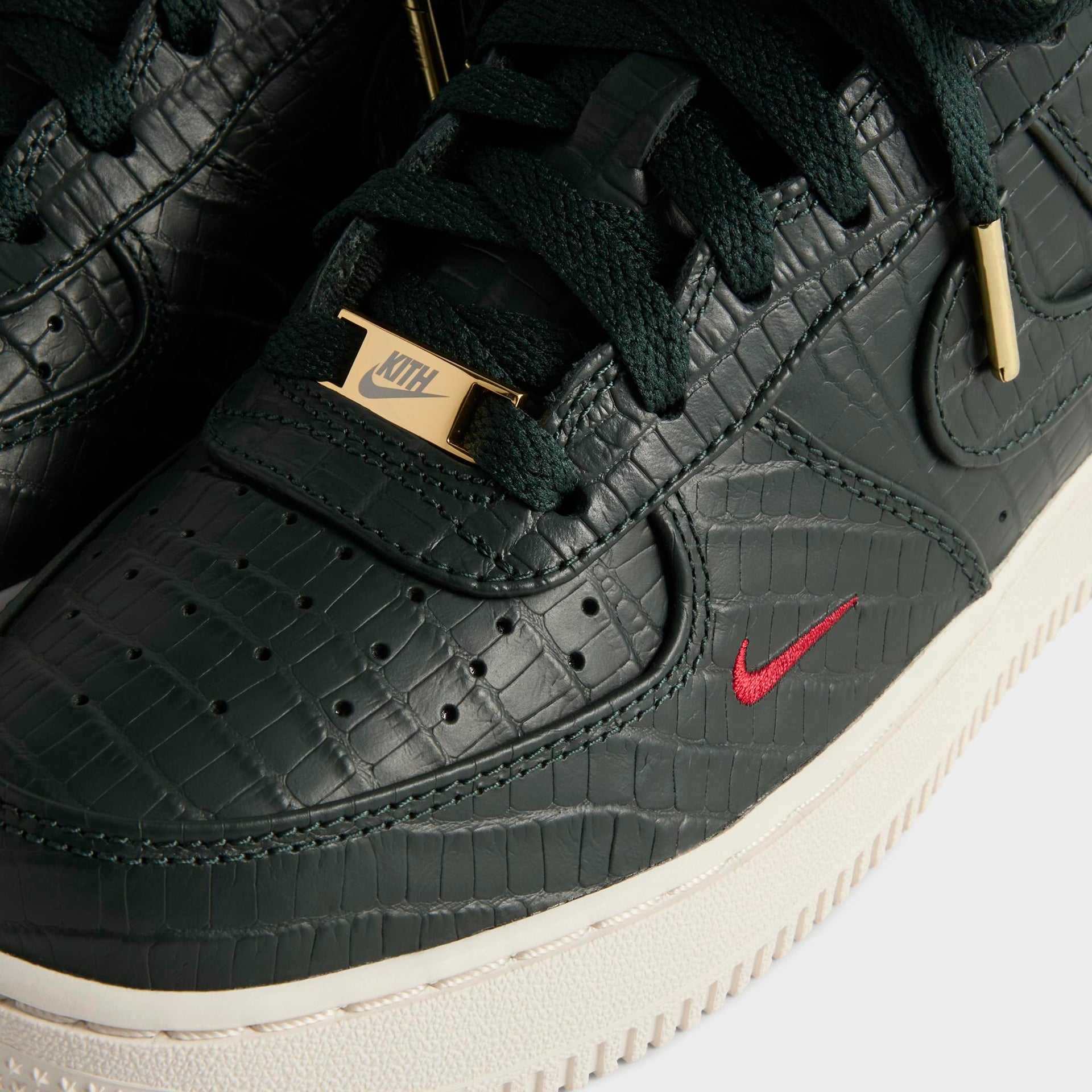 Kith for Nike GS Air Force 1 - Black Spruce / Phantom / Varsity Red - PH