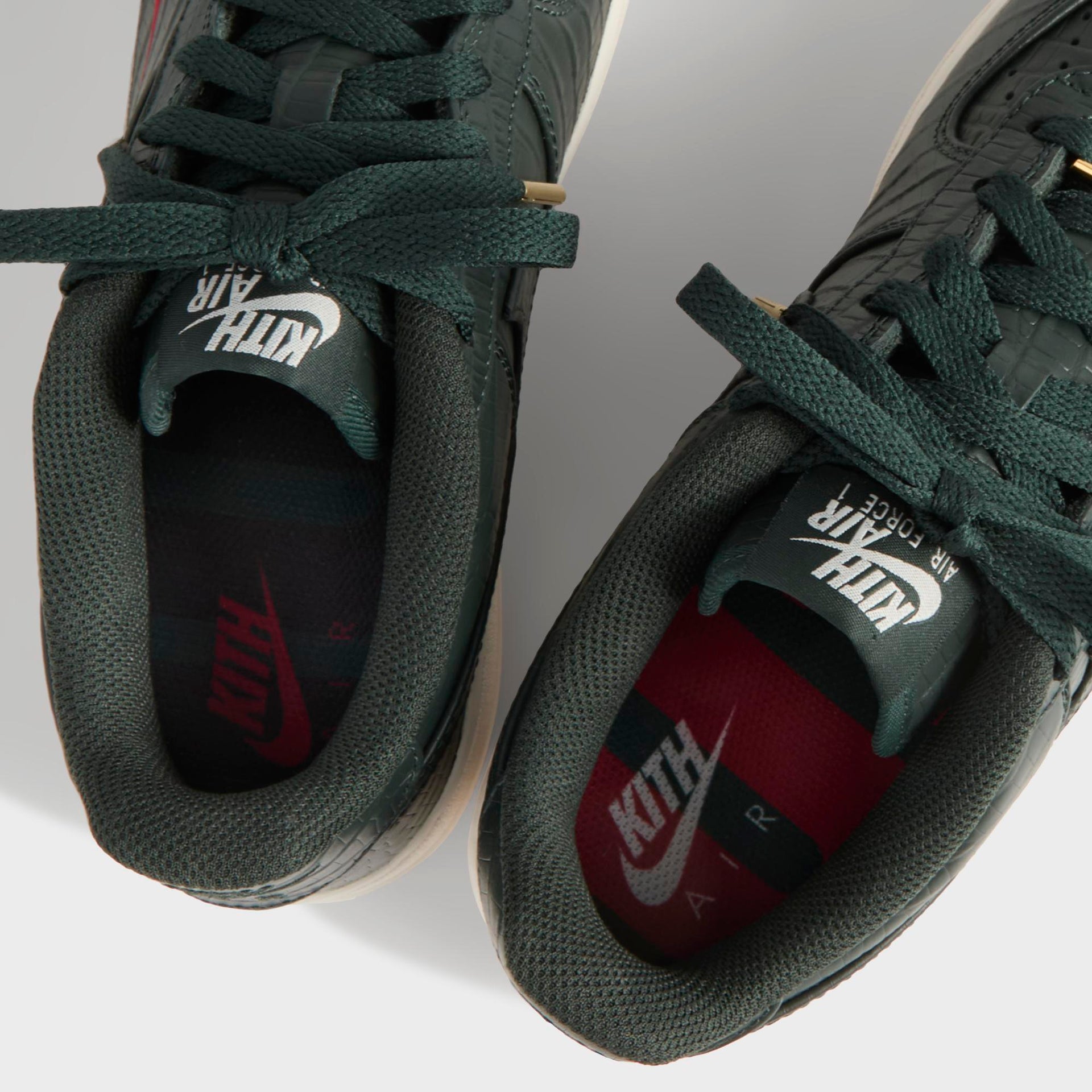 Kith for Nike GS Air Force 1 - Black Spruce / Phantom / Varsity Red - PH