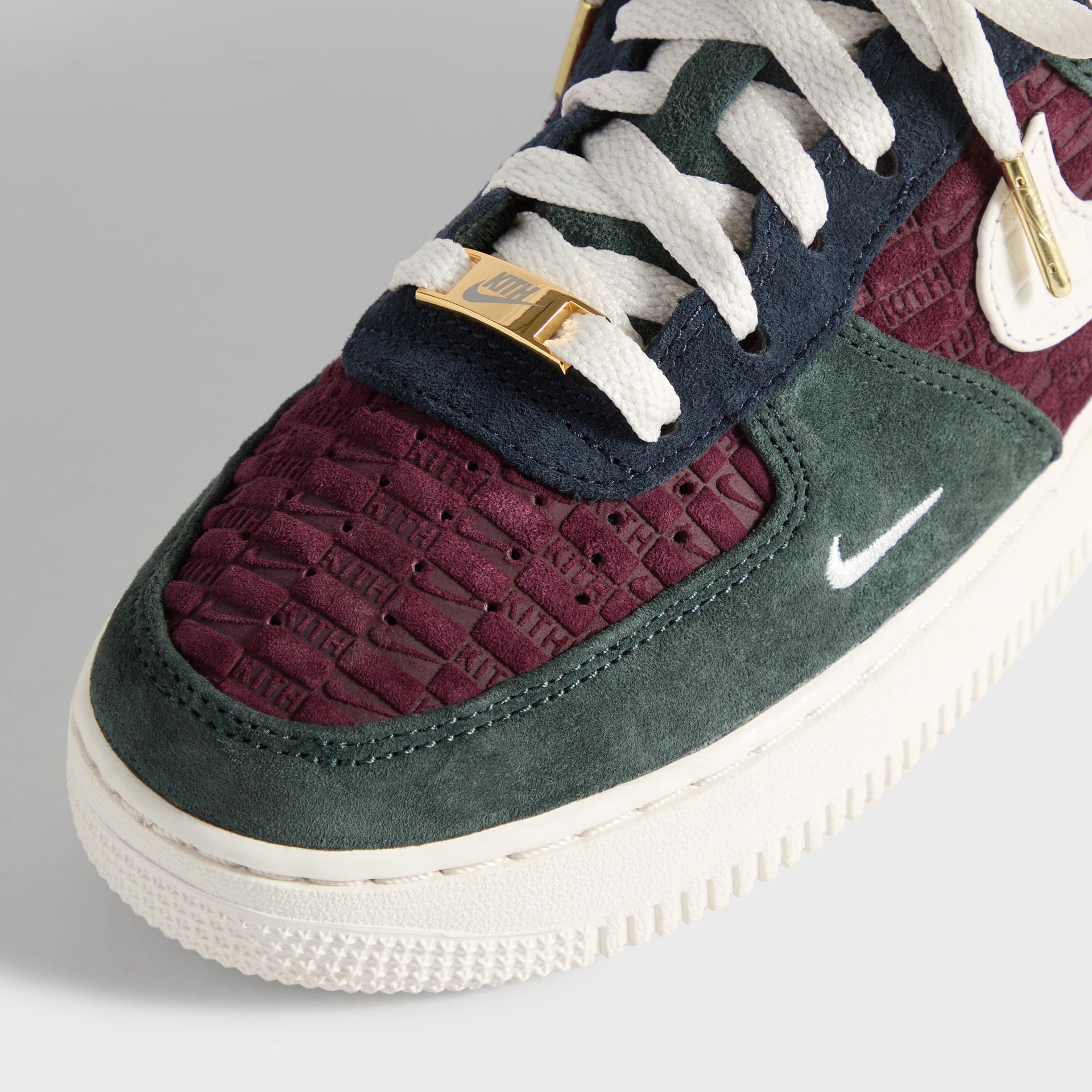 Kith for Nike GS Air Force 1 Low Lace - Night Maroon / Phantom - PH