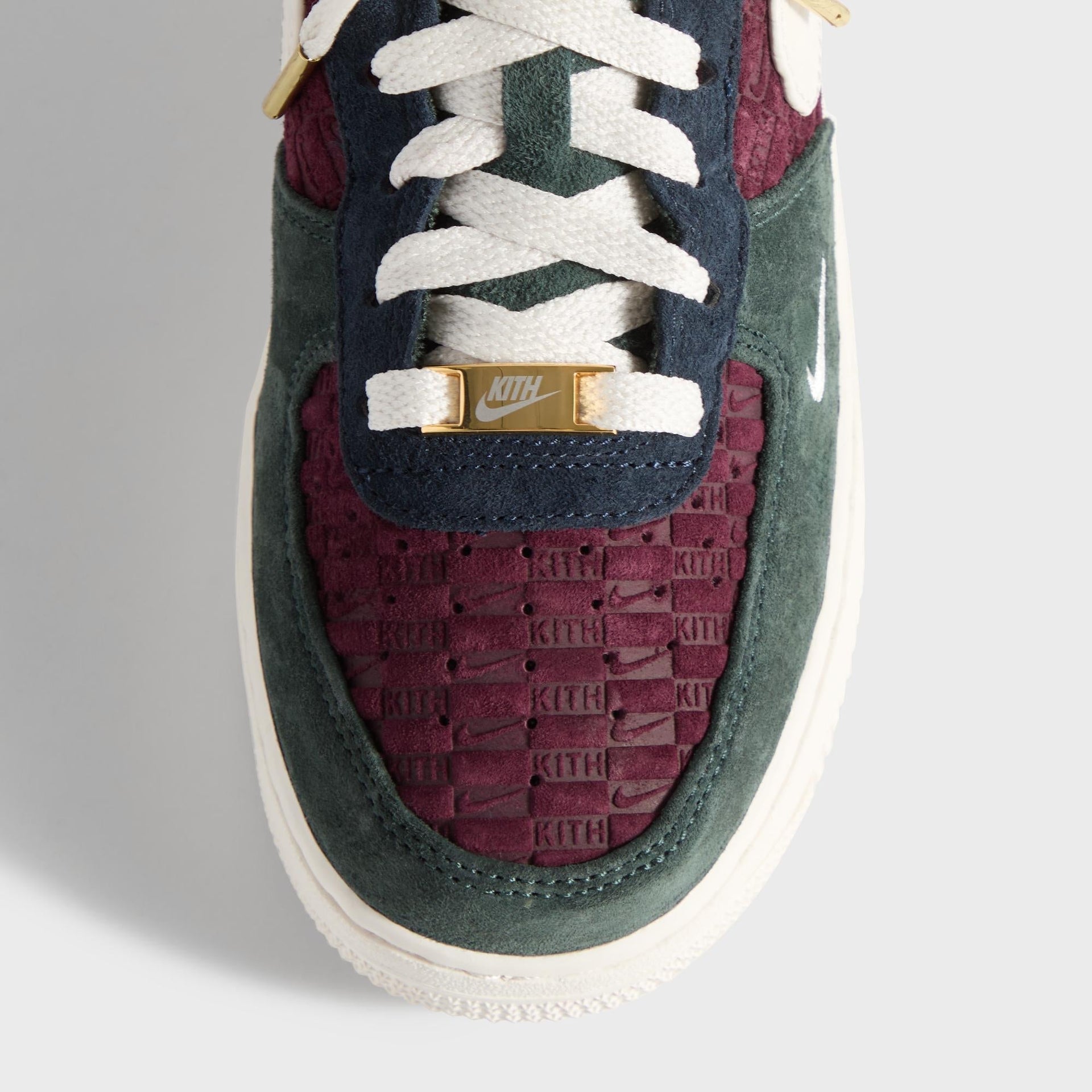 Kith for Nike GS Air Force 1 Low Lace - Night Maroon / Phantom - PH