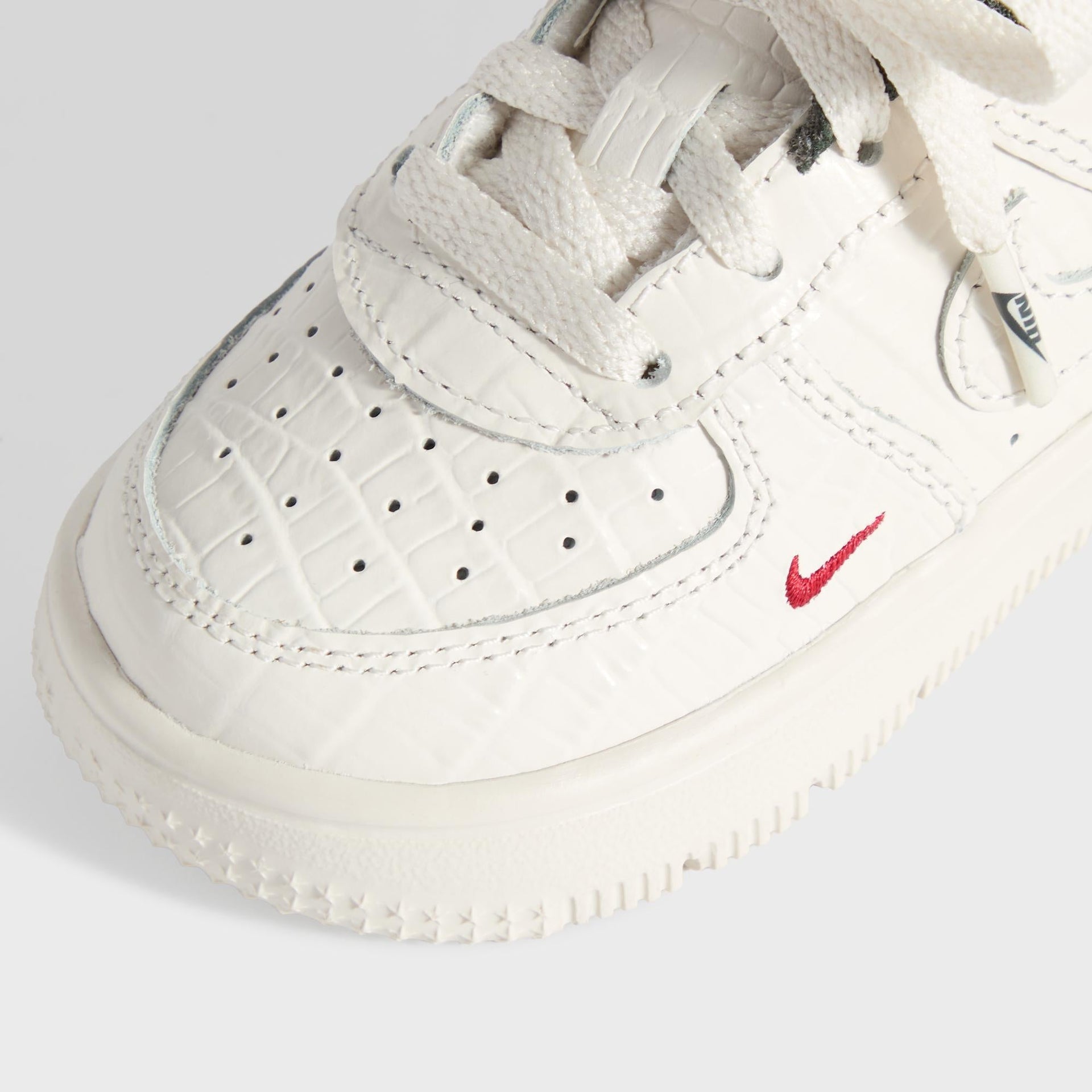 Kith for Nike TD Air Force 1 - Phantom / Black Spruce / Varsity Red - PH