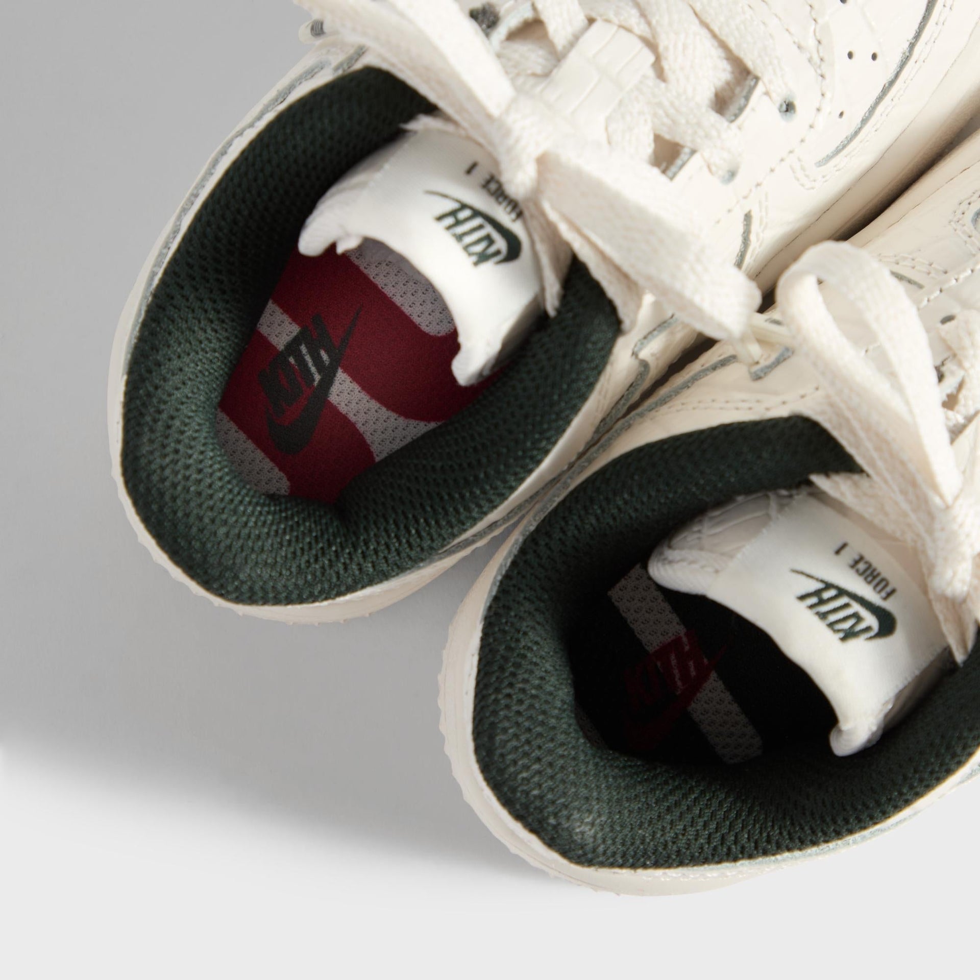 Kith for Nike TD Air Force 1 - Phantom / Black Spruce / Varsity Red - PH