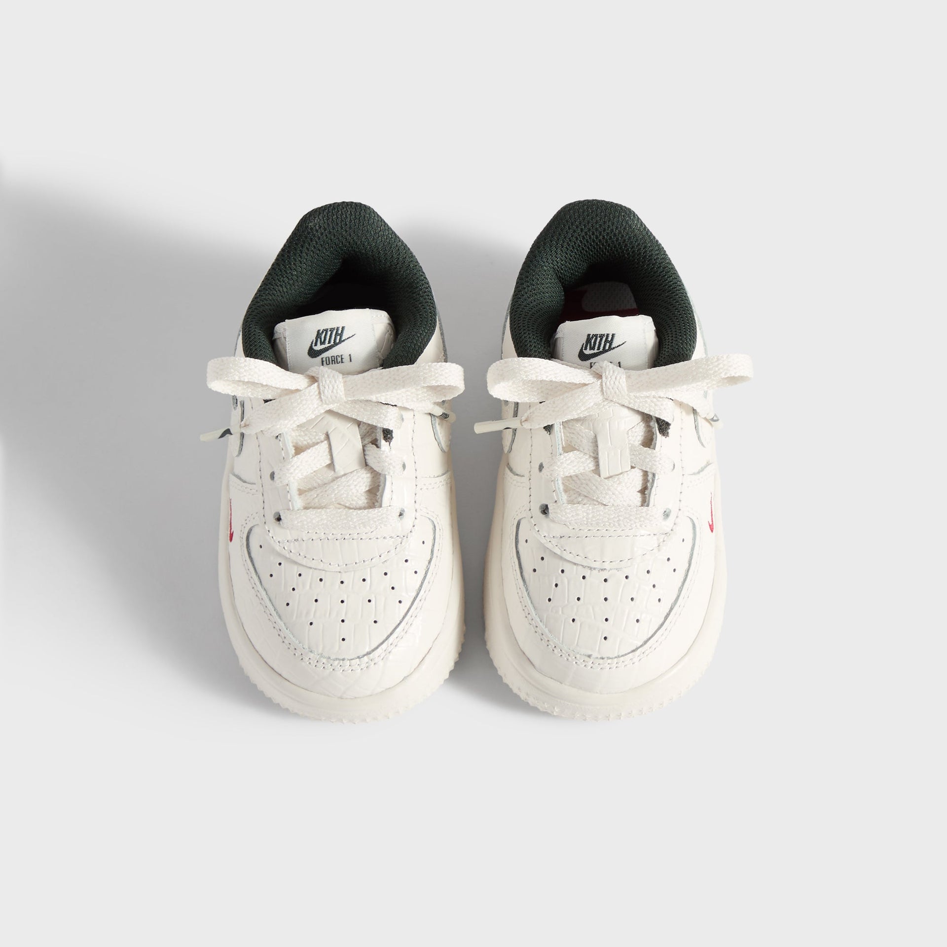 Kith for Nike TD Air Force 1 - Phantom / Black Spruce / Varsity Red