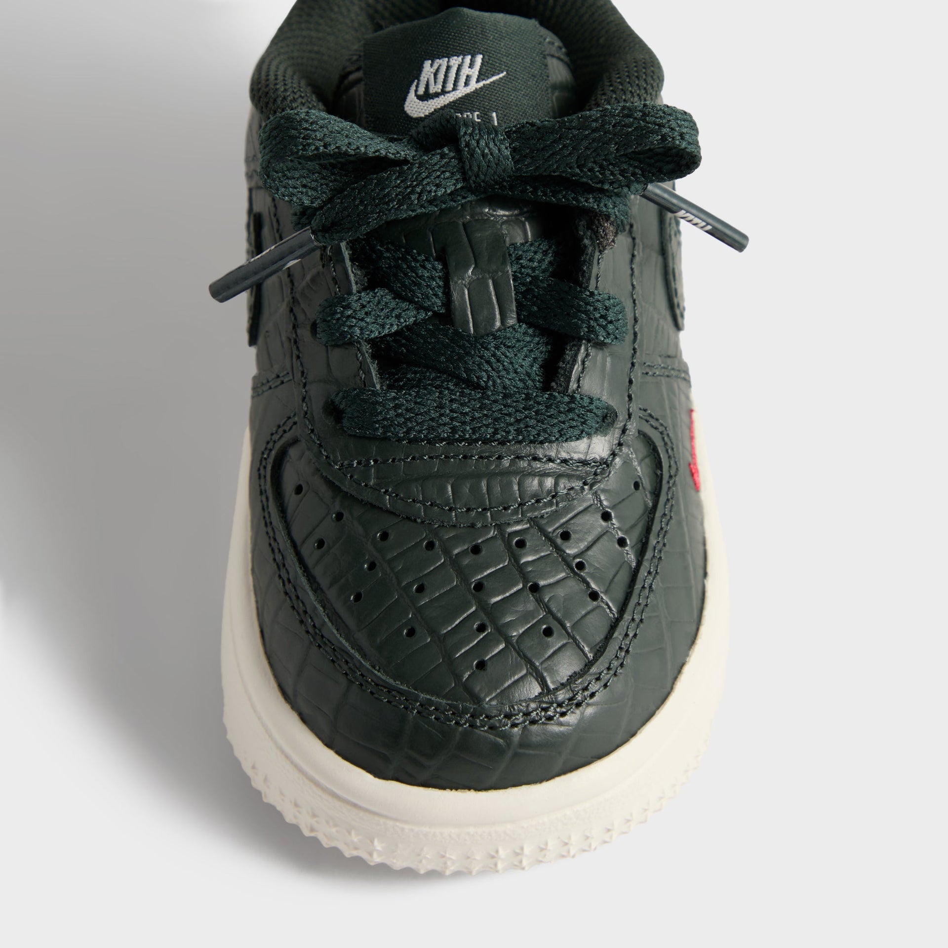 Kith for Nike TD Air Force 1 - Black Spruce / Phantom / Varsity Red
