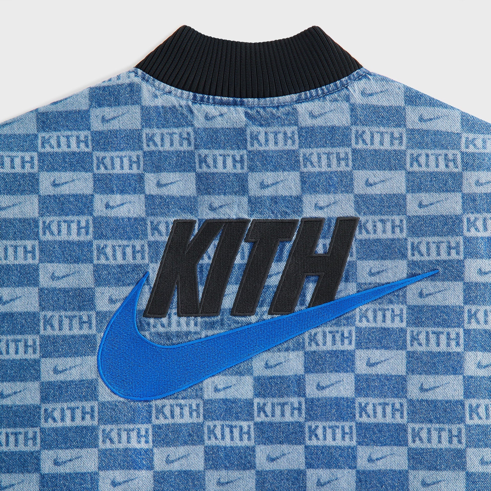 Kith Kids for Nike Denim Laser Etched Varsity Jacket - Mystic Navy - PH