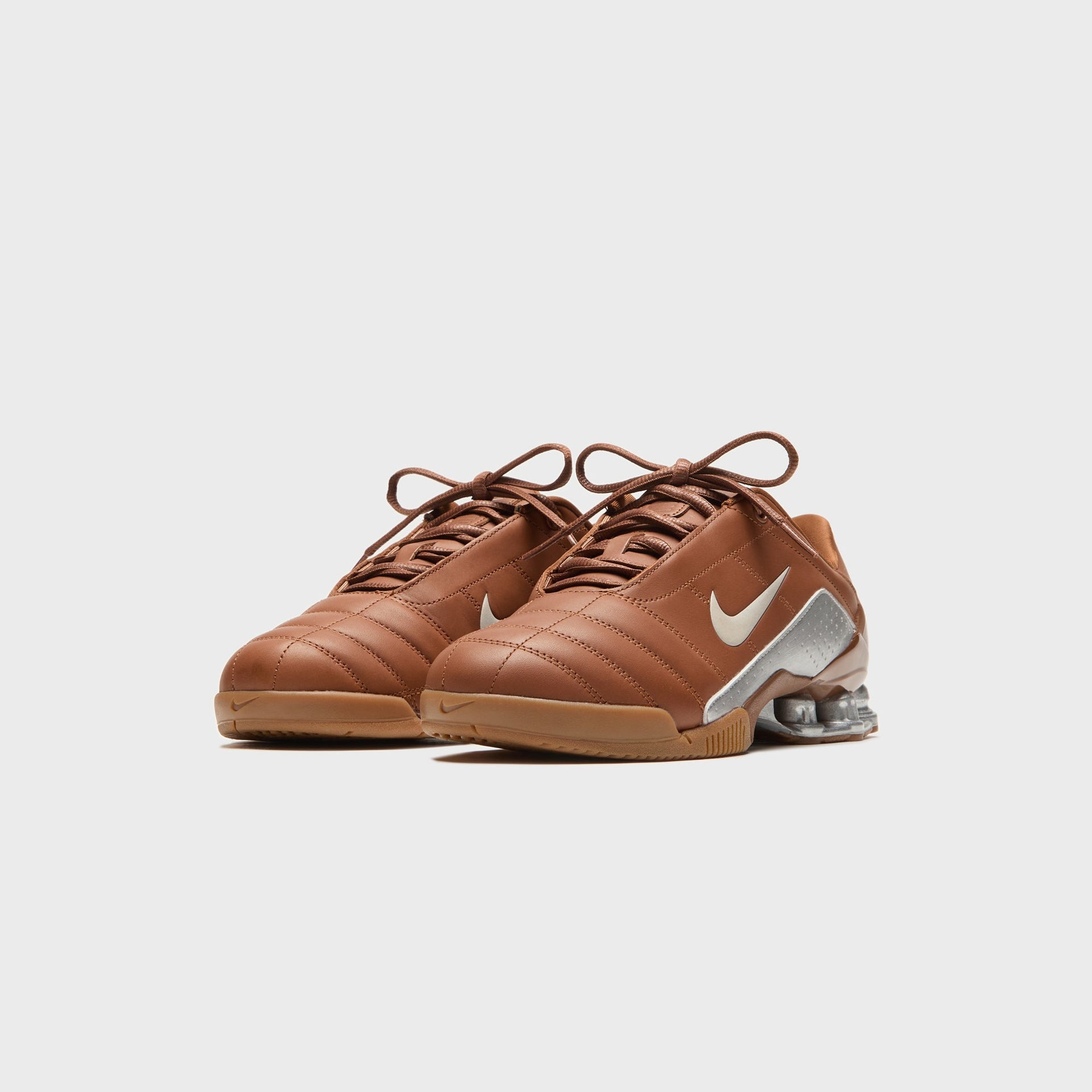 Nike T90 Shox Magia Qs - Pecan / Metallic Silver / Rustic / Gum Med Brown