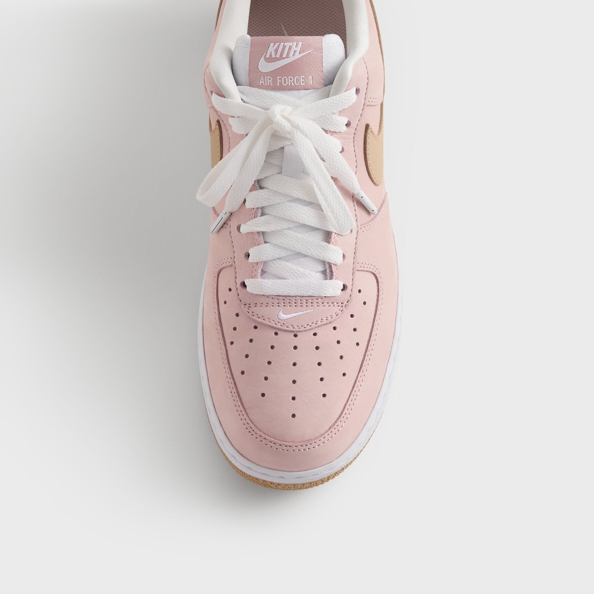 MADE-TO-ORDER | Kith for Nike Air Force 1 "Un-Linen" - Linen / Atmosphere / White