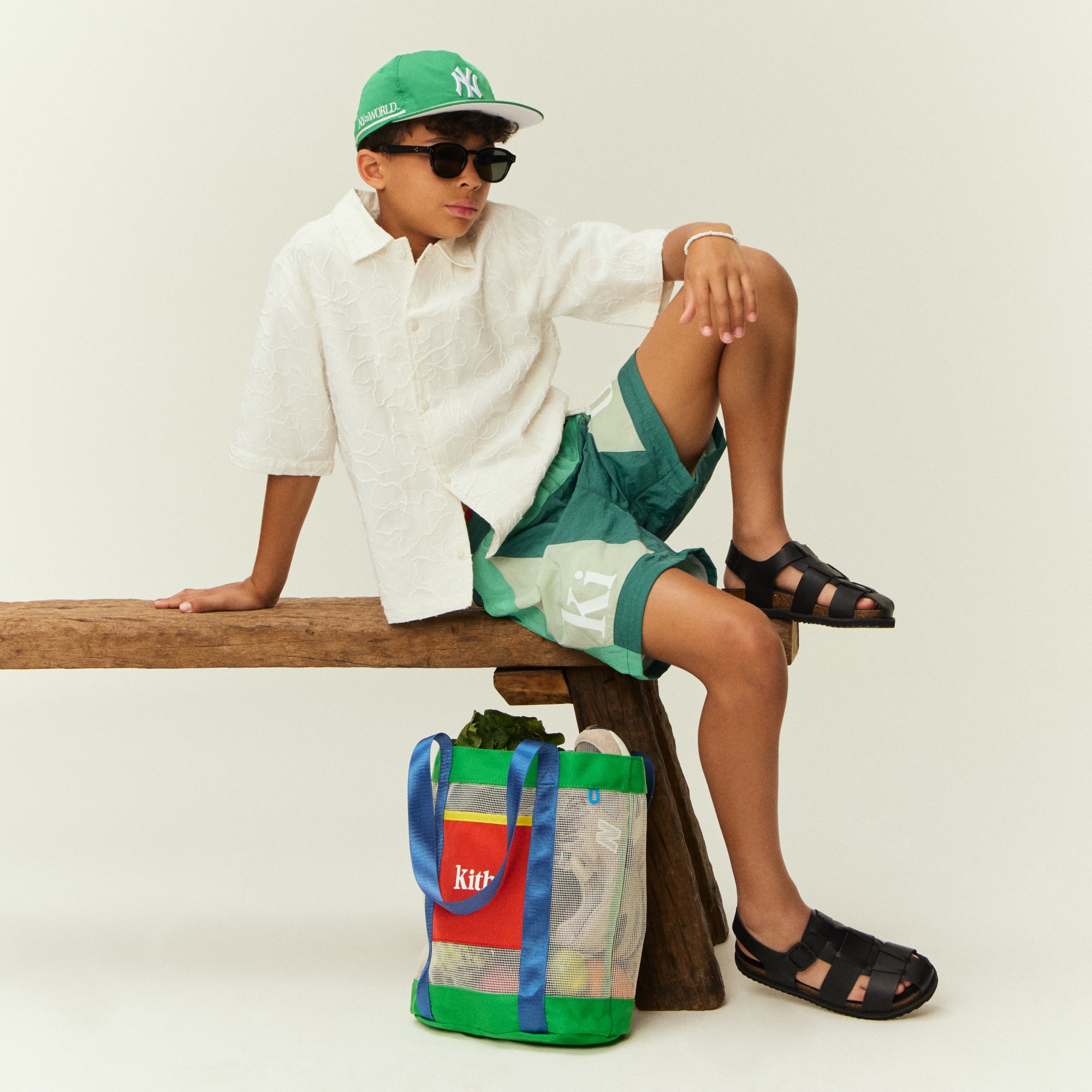 KITH キッズ フード付きジャケット S (6／7) オリーブグリーン半額です KITH キッズ フード付きジャケット S (6／7) オリーブグリーン