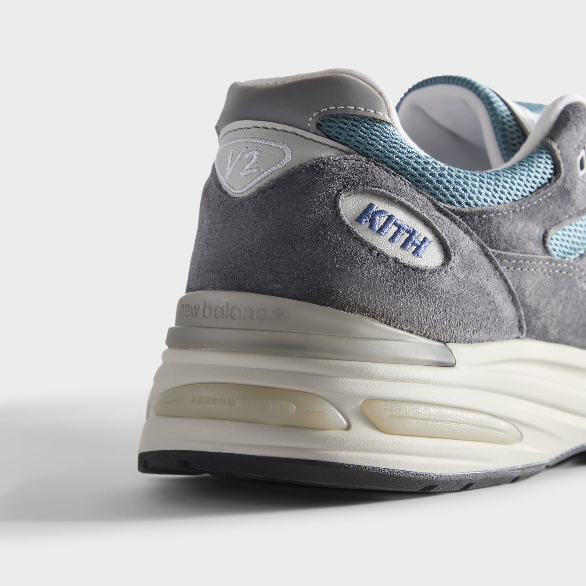 Kith & New Balance Made in UK 991V2 - Asphalt / Lead / Oyster Mushroom