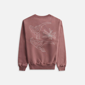 by Parra Duck Attack Crew Neck Sweatshirt - Dusty Rose