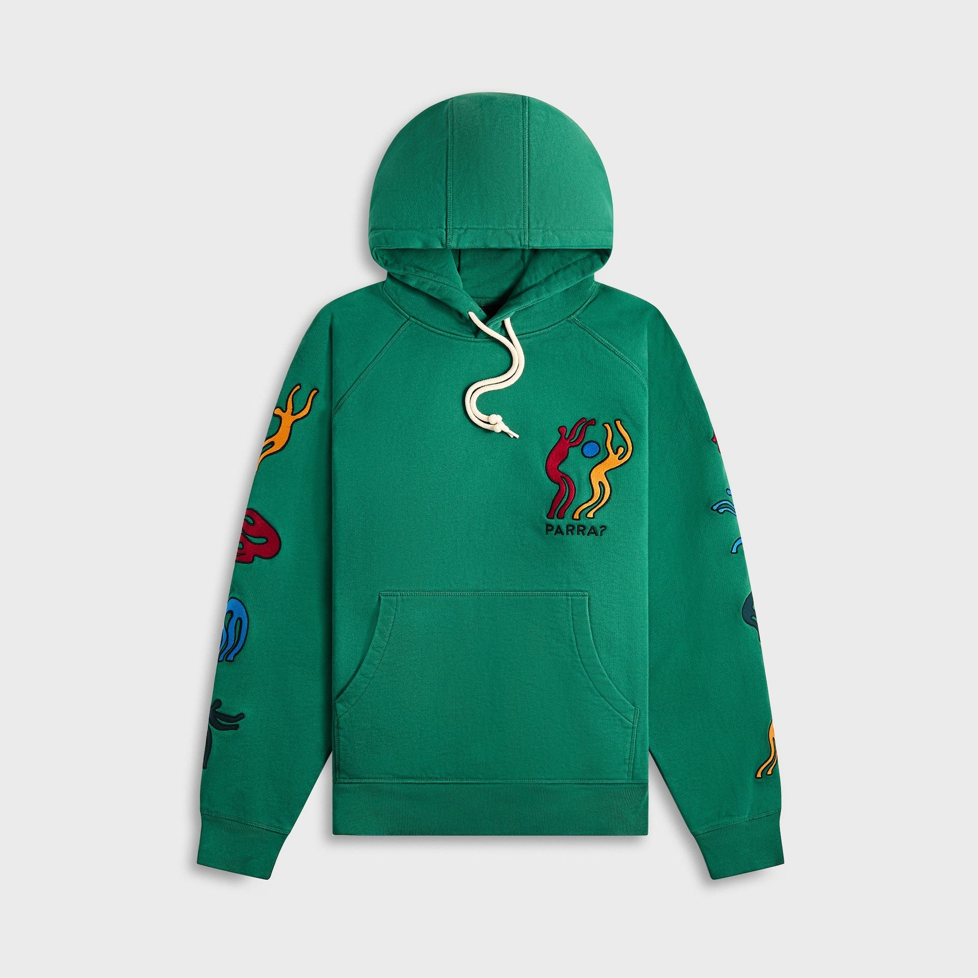 by Parra La Chambre Nuit Hooded Sweatshirt - Washed Green