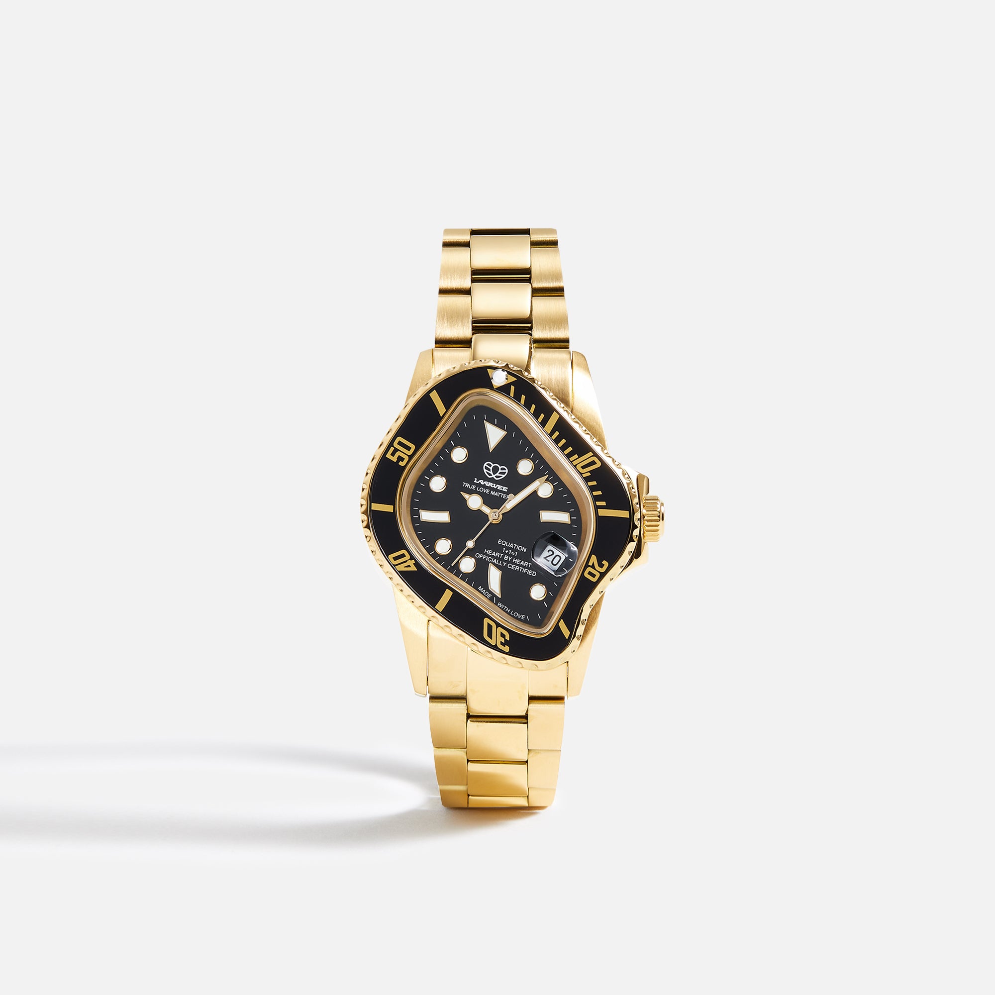 LAARVEE Golden Precision Steel - Black Bezel / Black Dial – Kith