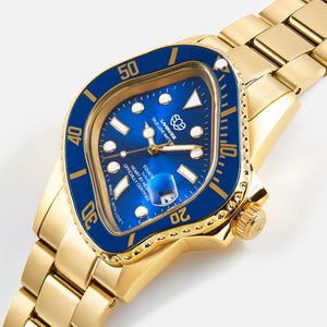 LAARVEE Golden Precision Steel - Blue Bezel / Blue Dial – Kith Canada