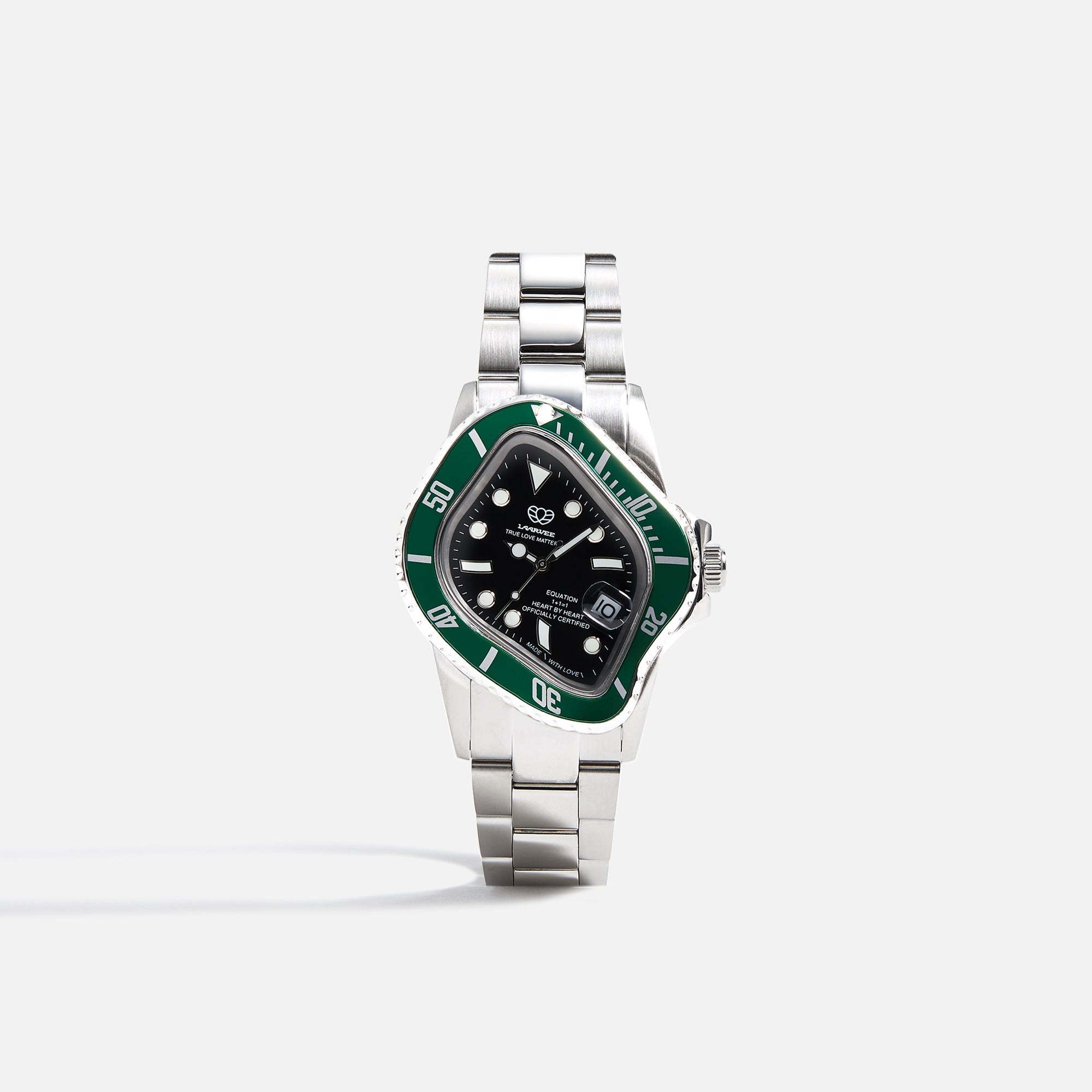 LAARVEE Silver Green PEA001腕時計