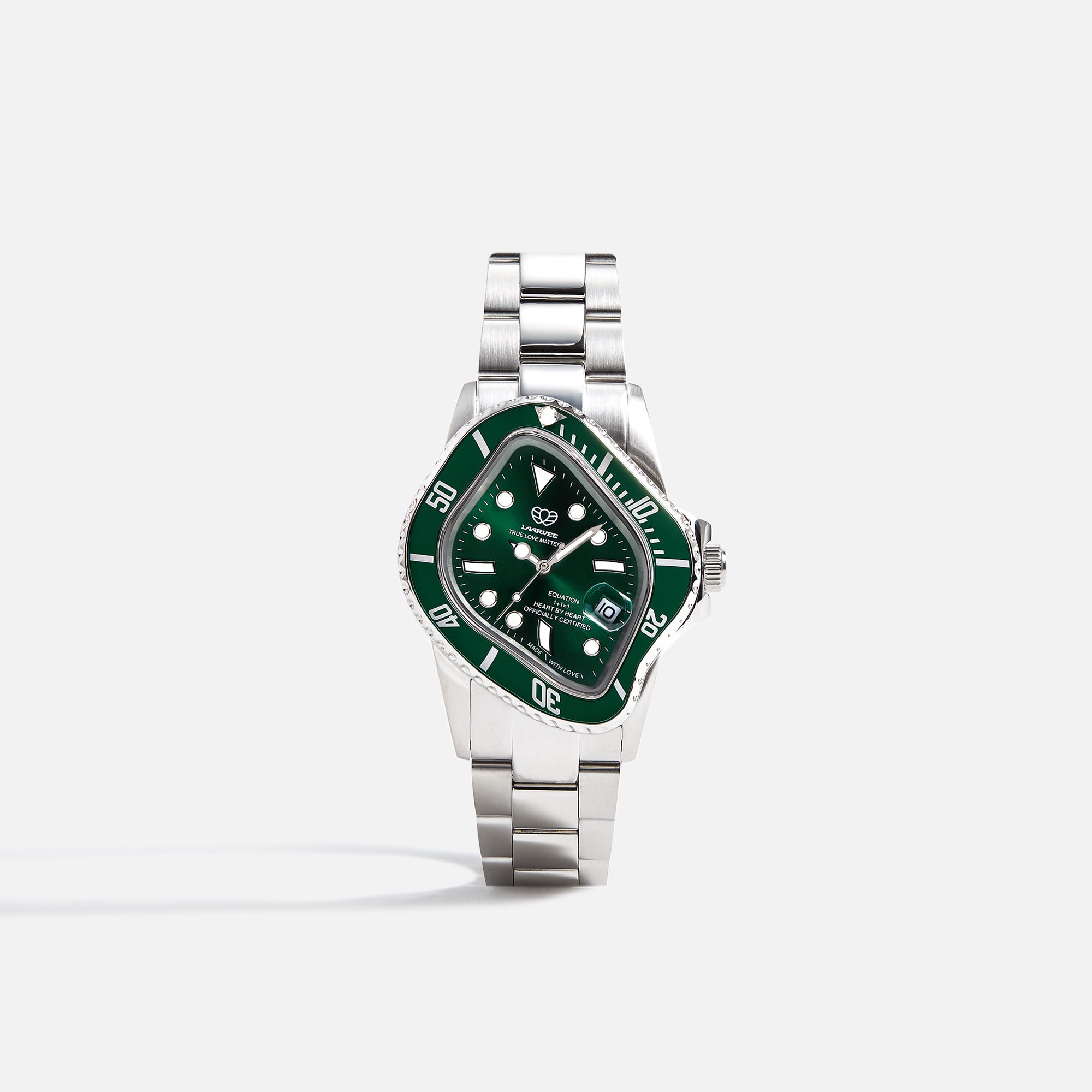 LAARVEE Silver Precision Steel - Green Bezel / Green Dial – Kith