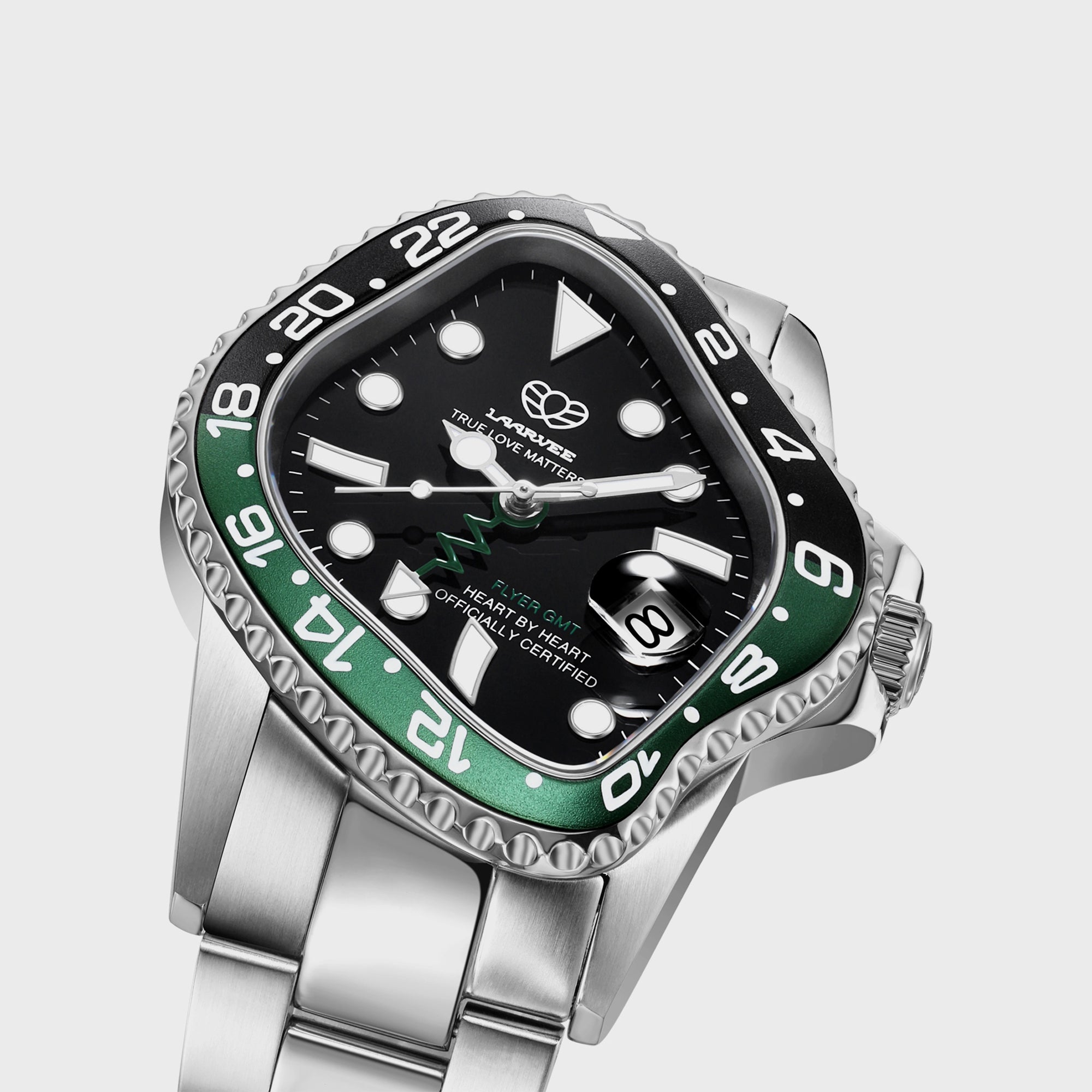 最終LAARVEE SGK001 BLACK TRANSLUCENT BEZEL LAARVEE Sinngouki Blacken Precision Steel - Black Translucent
