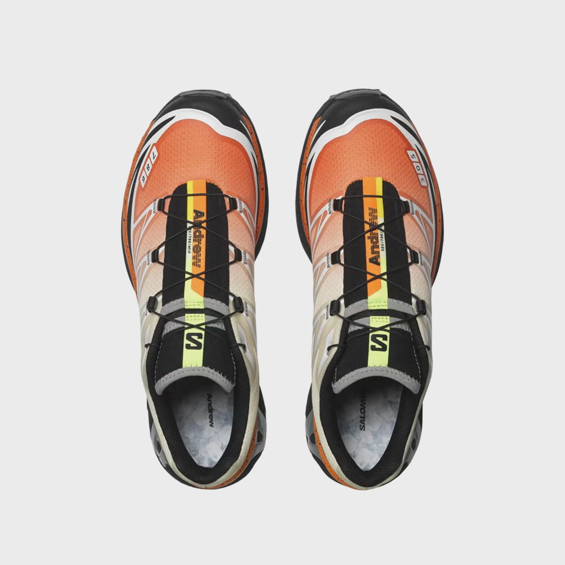 Salomon x Andrew XT-6 - Shocking Orange / Transparent Yellow / Black