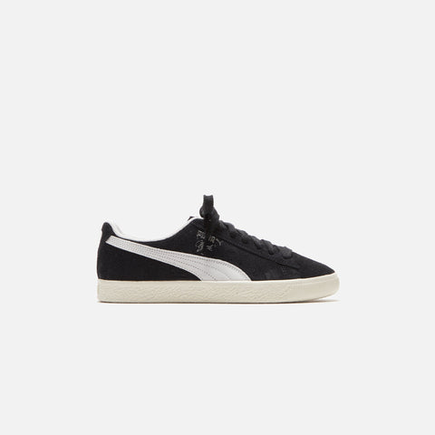 Puma Clyde Hairy Suede Teasel - Black