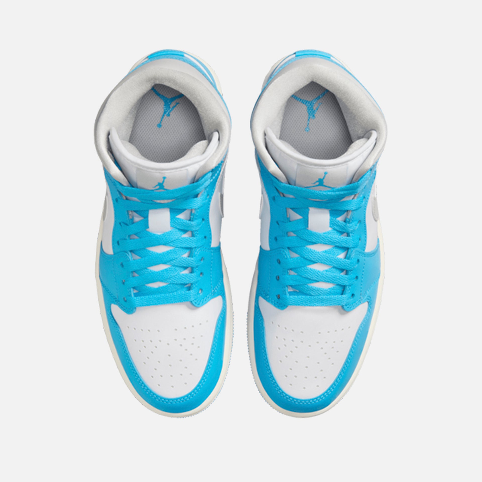 Nike Air Jordan 1 Mid - Dark Powder Blue / White / Sail / Neutral Grey