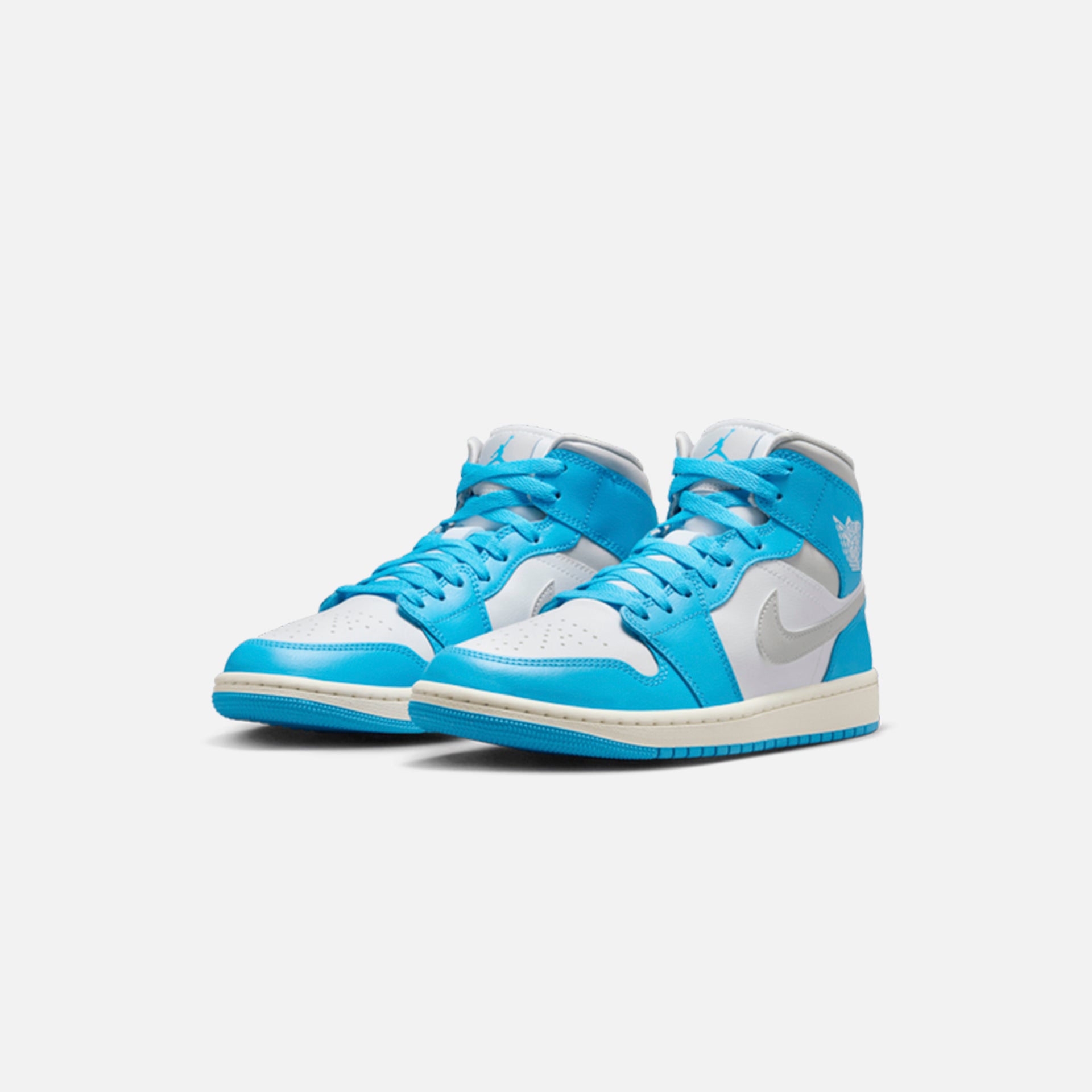 Nike Air Jordan 1 Mid - Dark Powder Blue / White / Sail / Neutral Grey