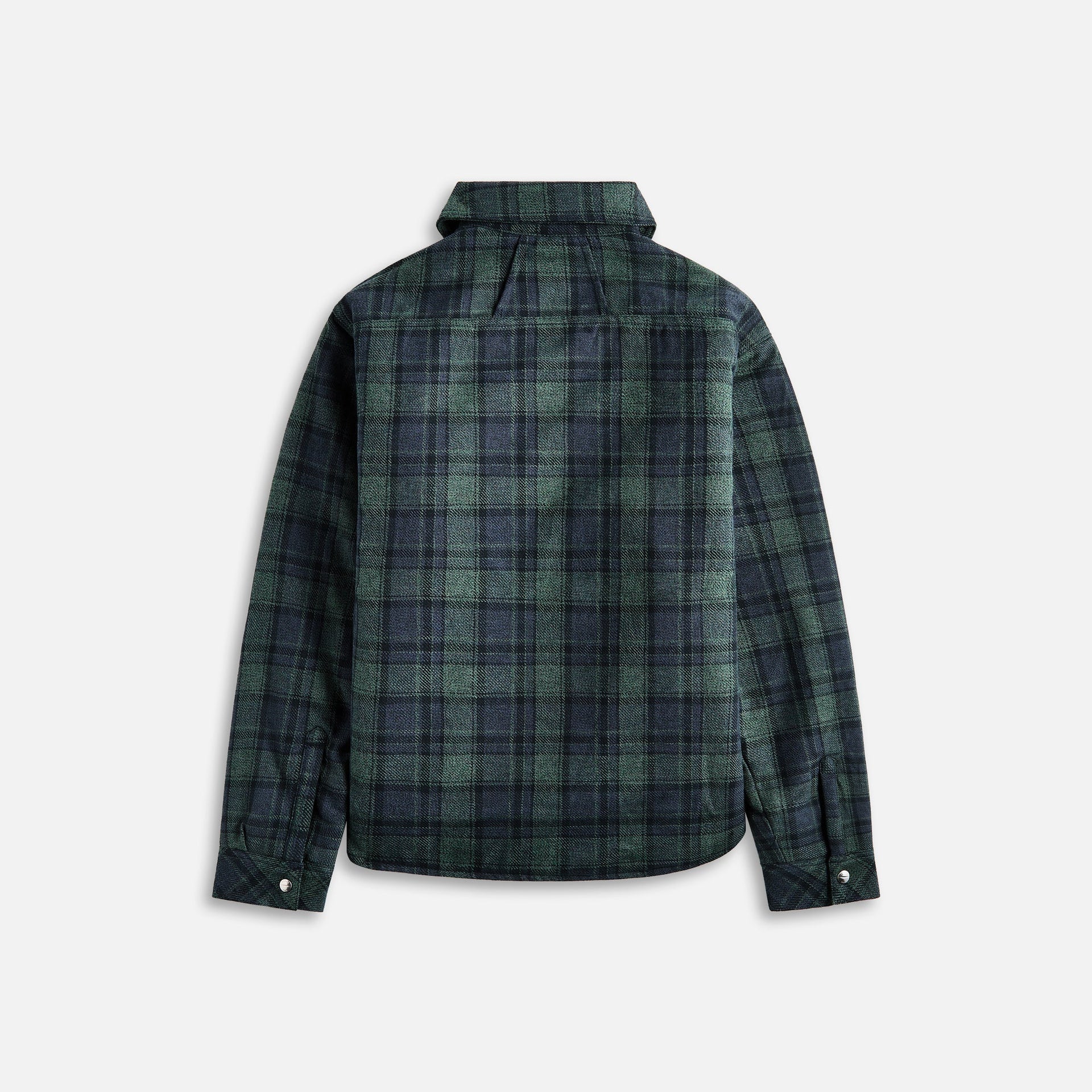 Rhude Flannel Sherpa Overshirt Green Navy – Kith Canada
